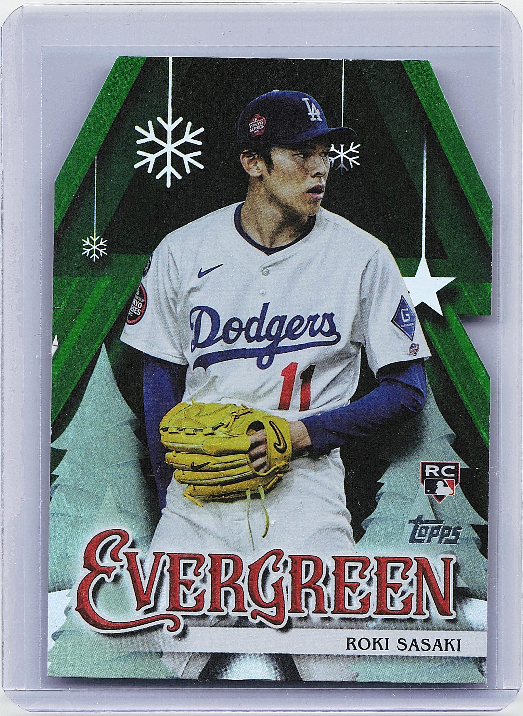 2025 Topps Holiday #E-1 Roki Sasaki Evergreen