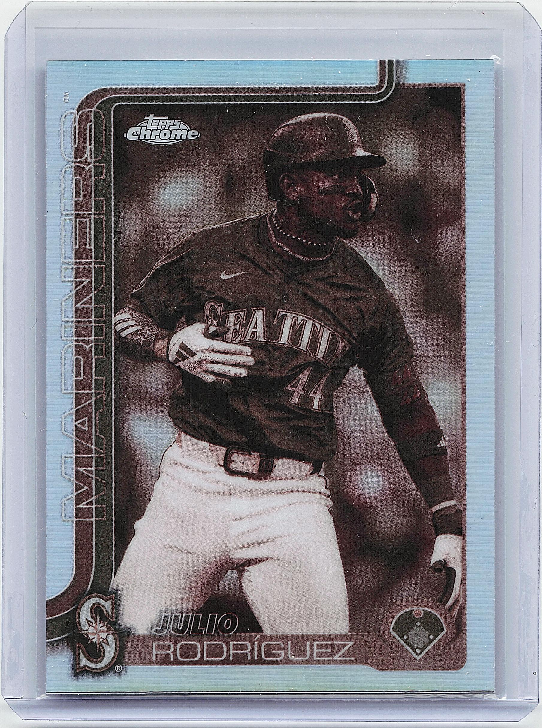 2025 Topps Chrome #261 Julio Rodríguez Sepia Refractors