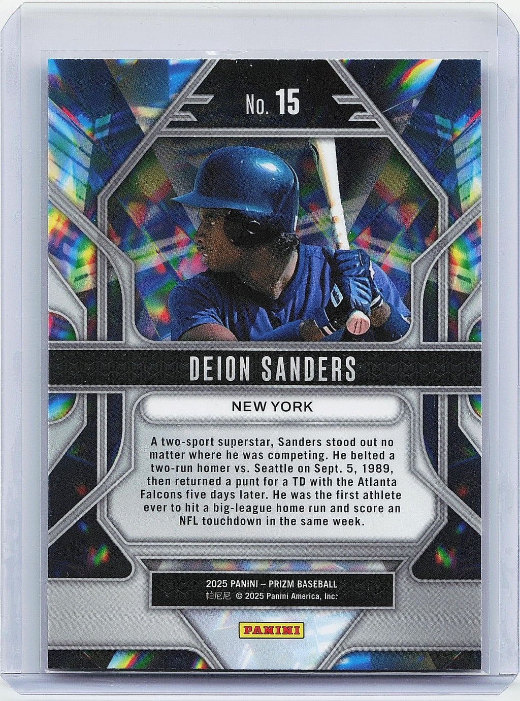 2025 Panini Prizm #15 Deion Sanders Prizmatic