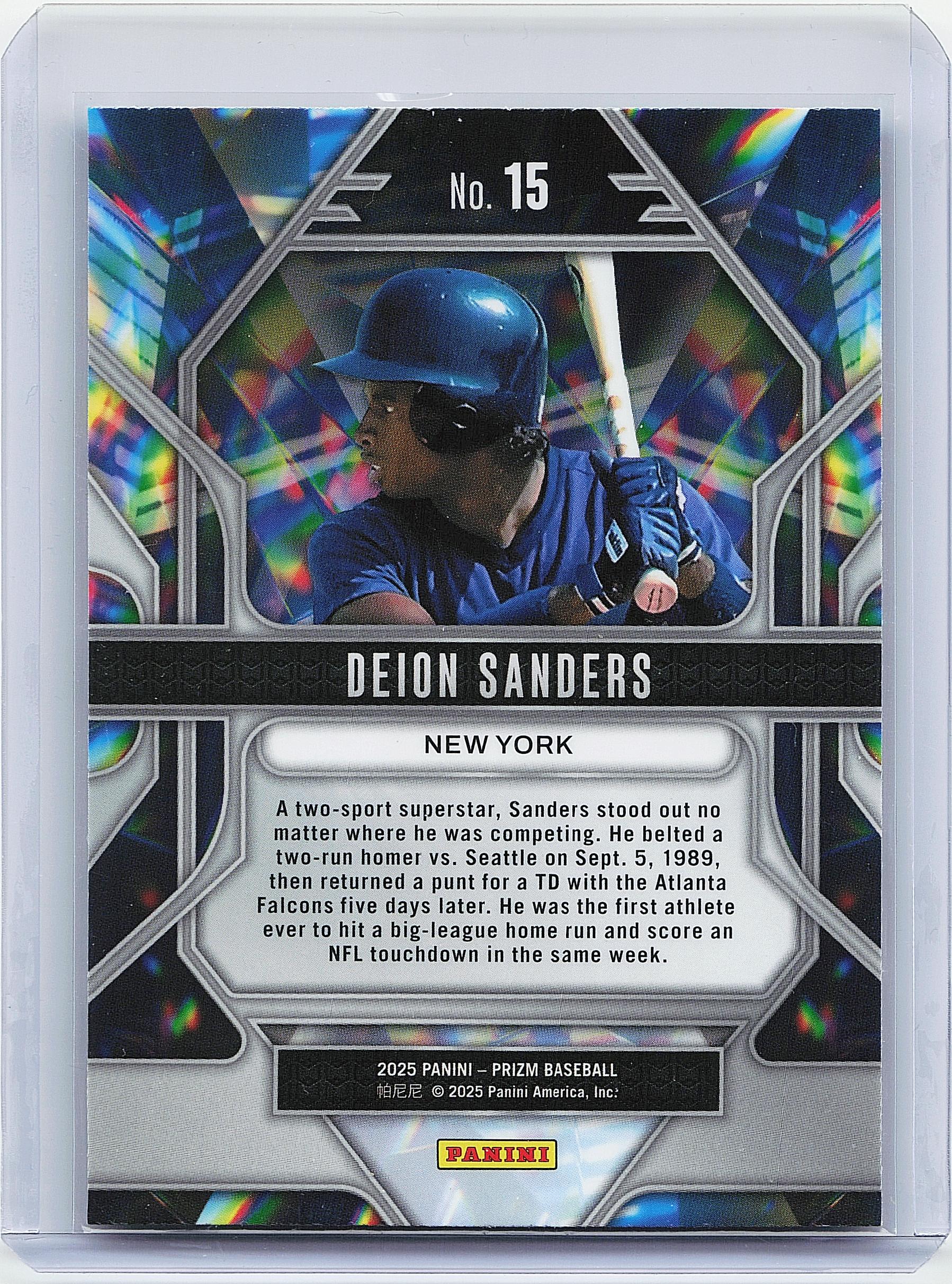 2025 Panini Prizm #15 Deion Sanders Prizmatic