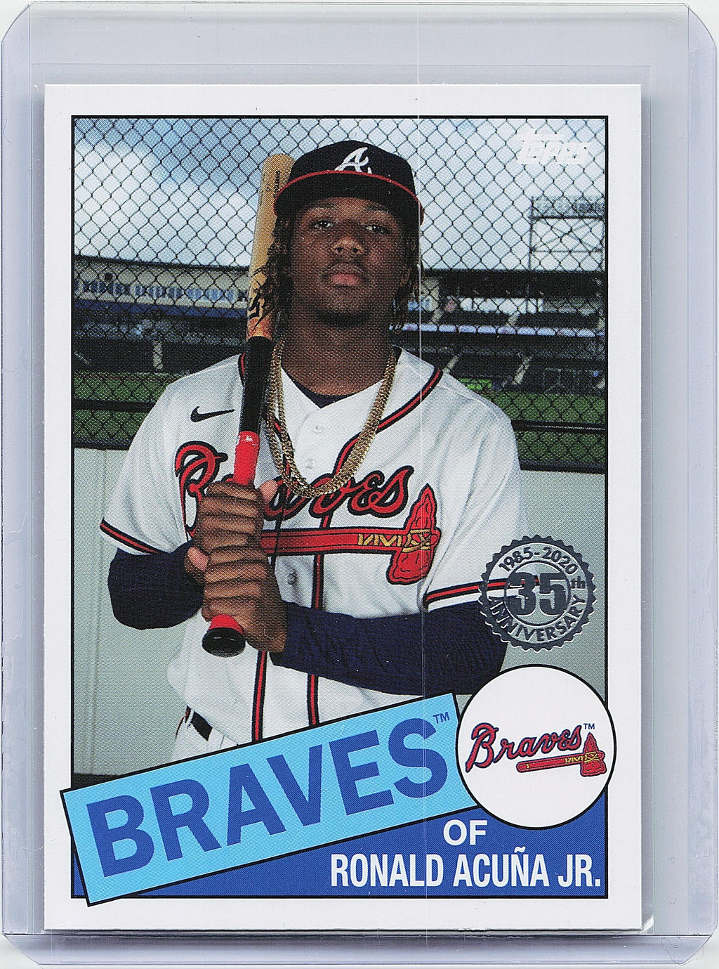 2020 Topps Update #85TB-7 Ronald Acuña Jr. 1985 Topps Baseball 35th Anniversary