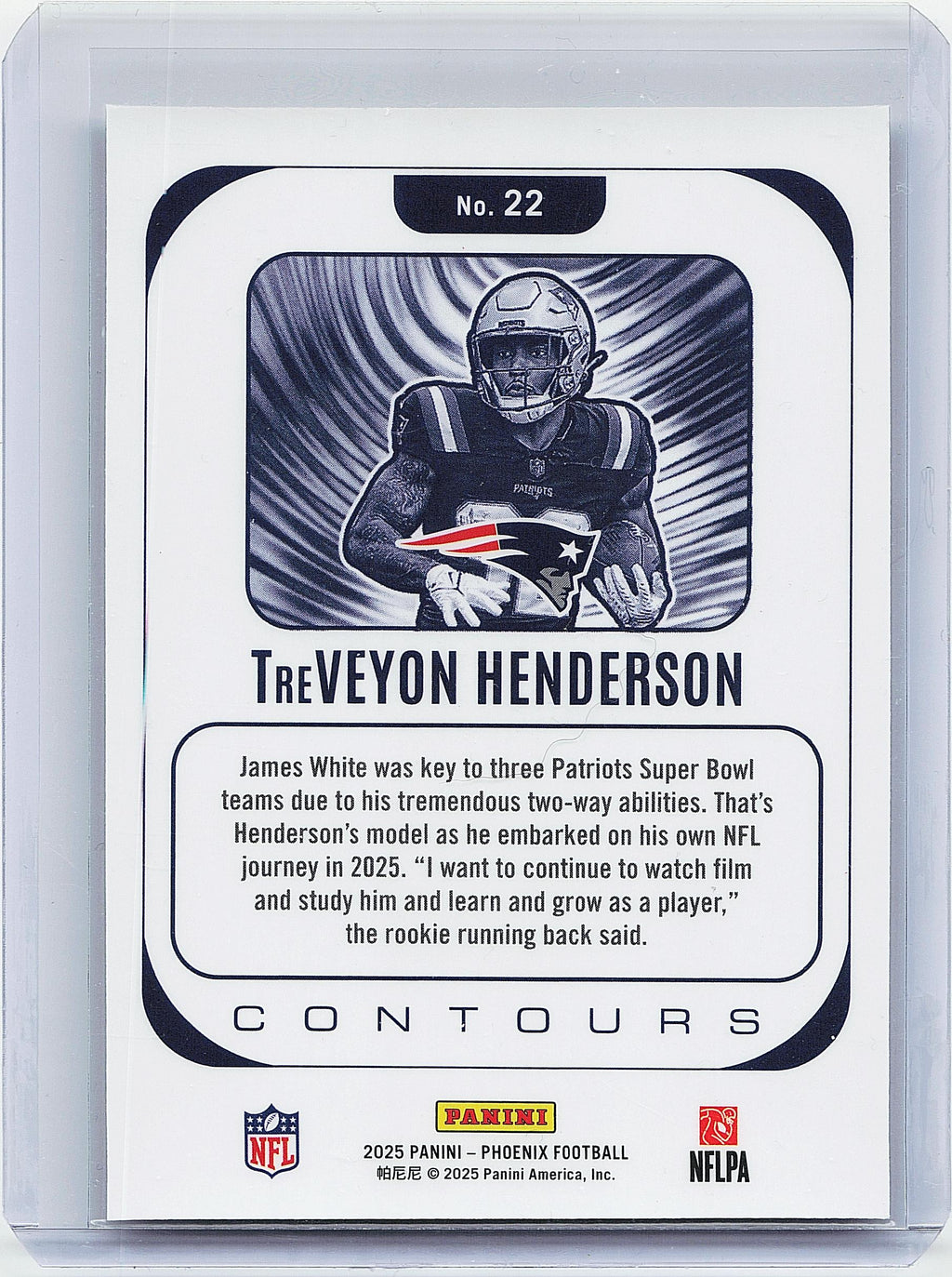 2025 Panini Phoenix #22 TreVeyon Henderson Contours