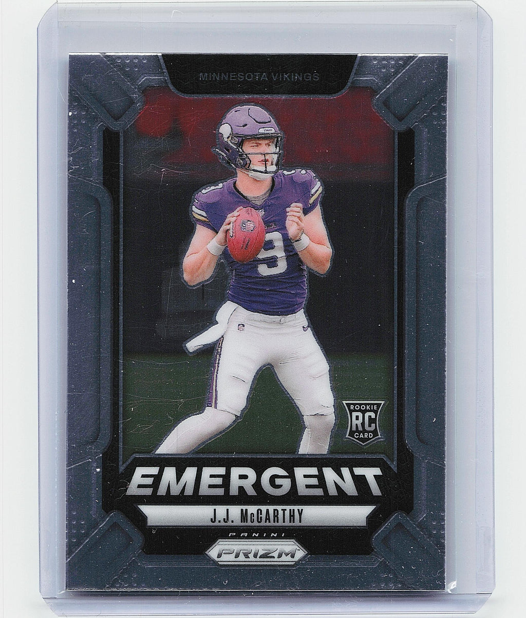 2024 Panini Prizm #19 J.J. McCarthy Emergent