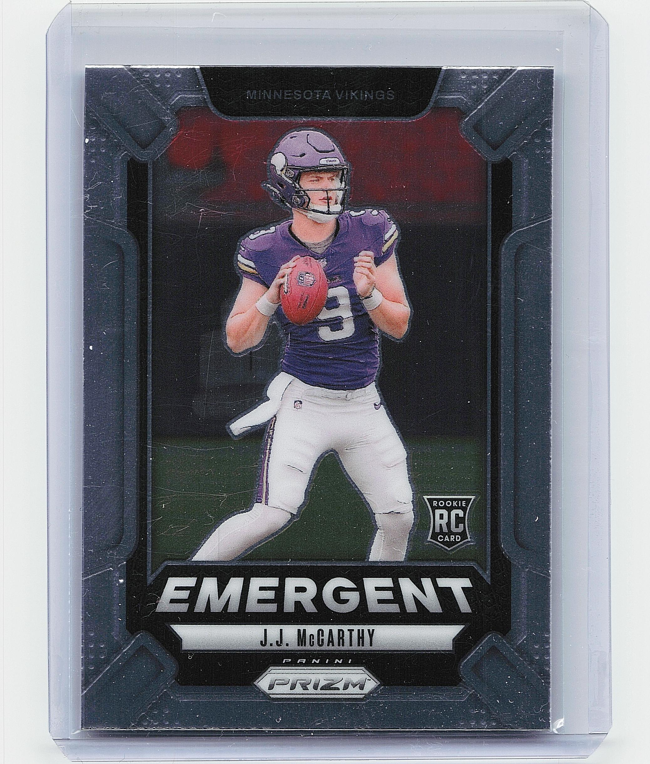 2024 Panini Prizm #19 J.J. McCarthy Emergent