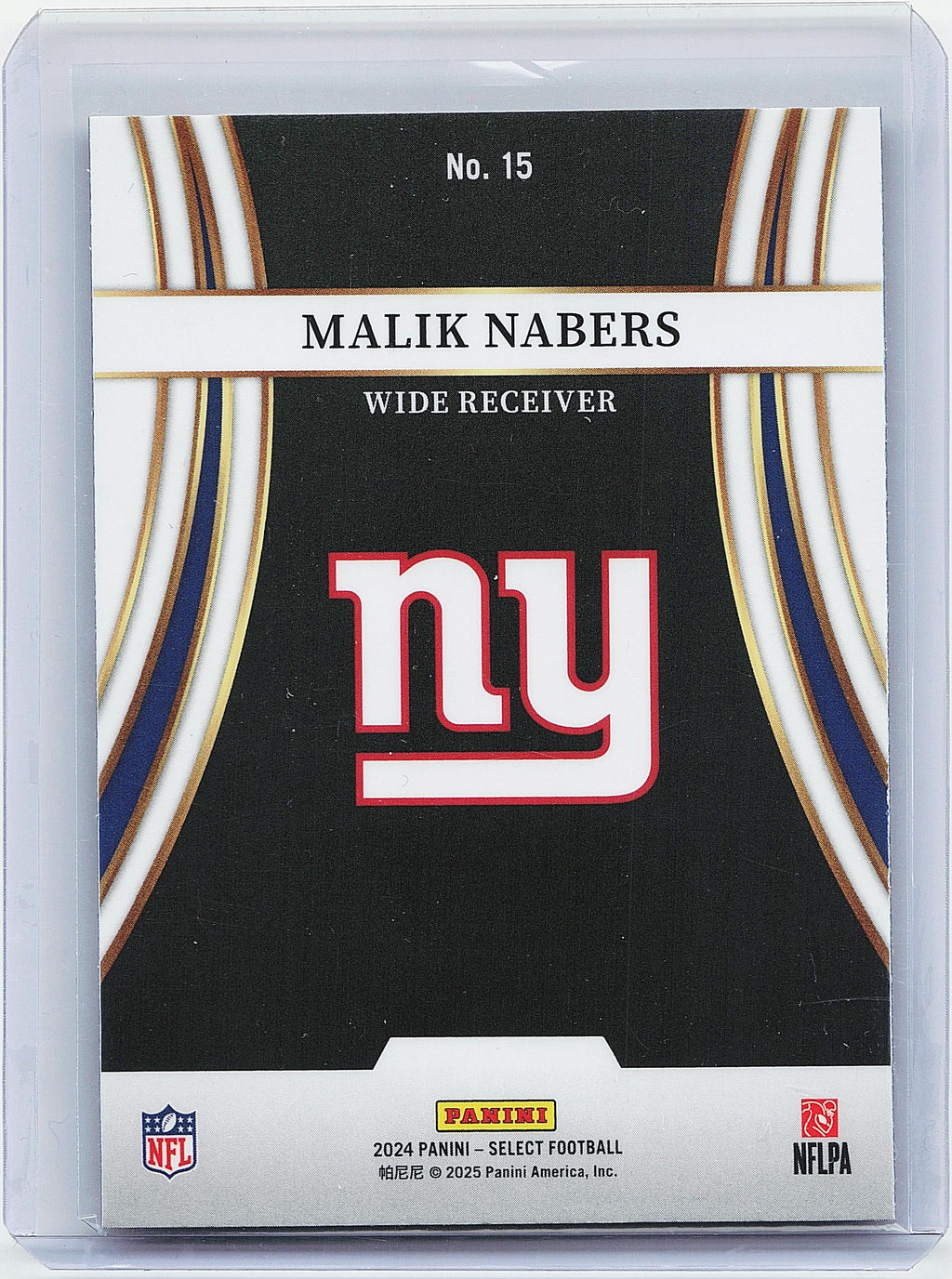 2024 Panini Select #15 Malik Nabers Turbocharged