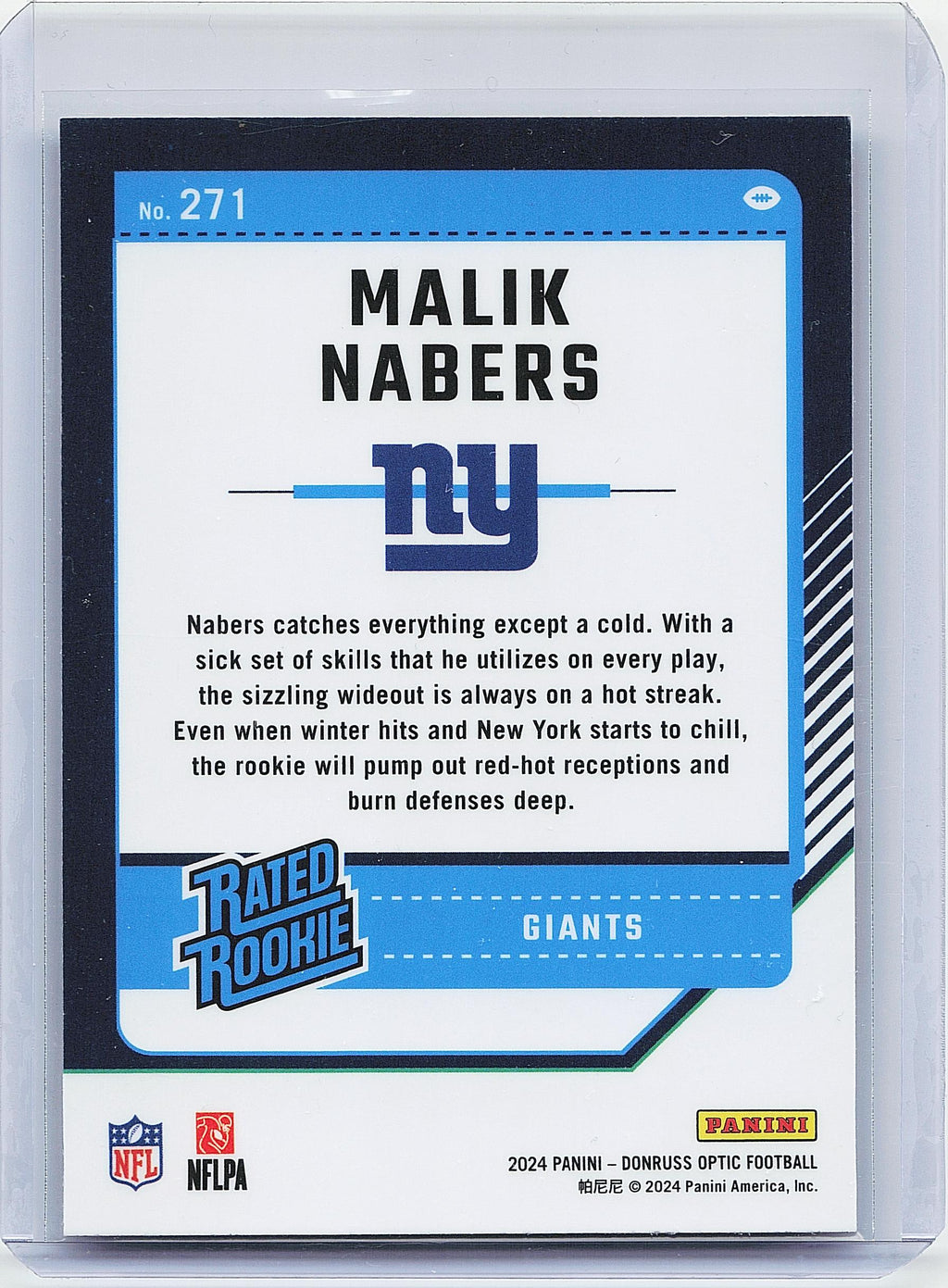 2024 Donruss Optic #271 Malik Nabers