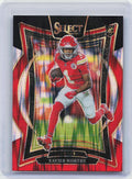 2024 Panini Select #32 Xavier Worthy Black & Red Prizm Shock