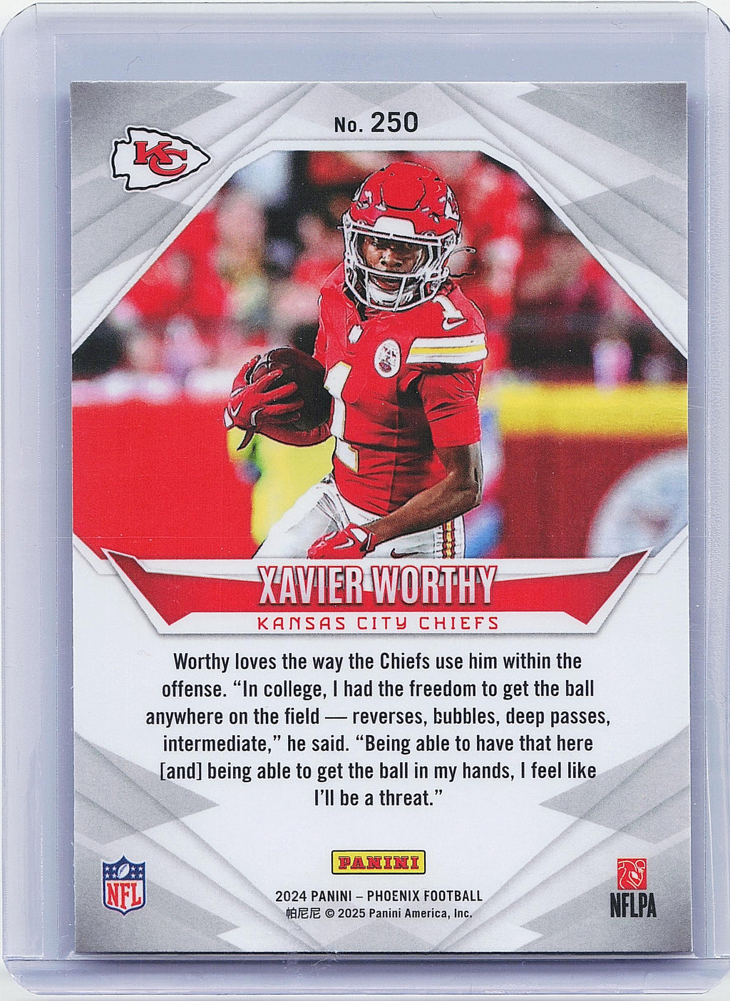 2024 Panini Phoenix #250 Xavier Worthy
