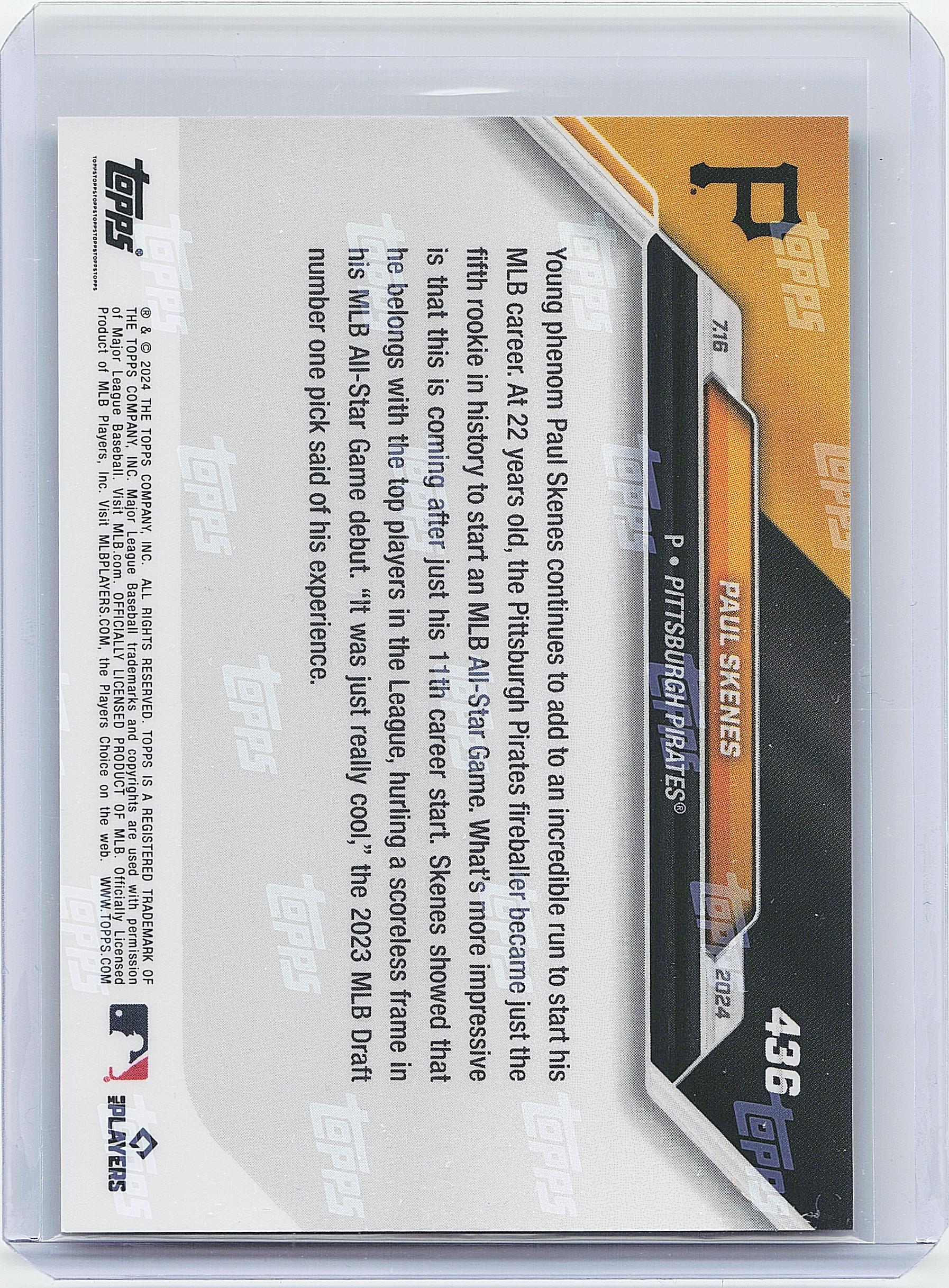 2024 Topps Now #436 Paul Skenes