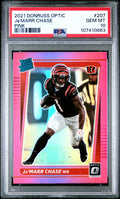 2021 Donruss Optic #207 Ja'Marr Chase Pink PSA 10
