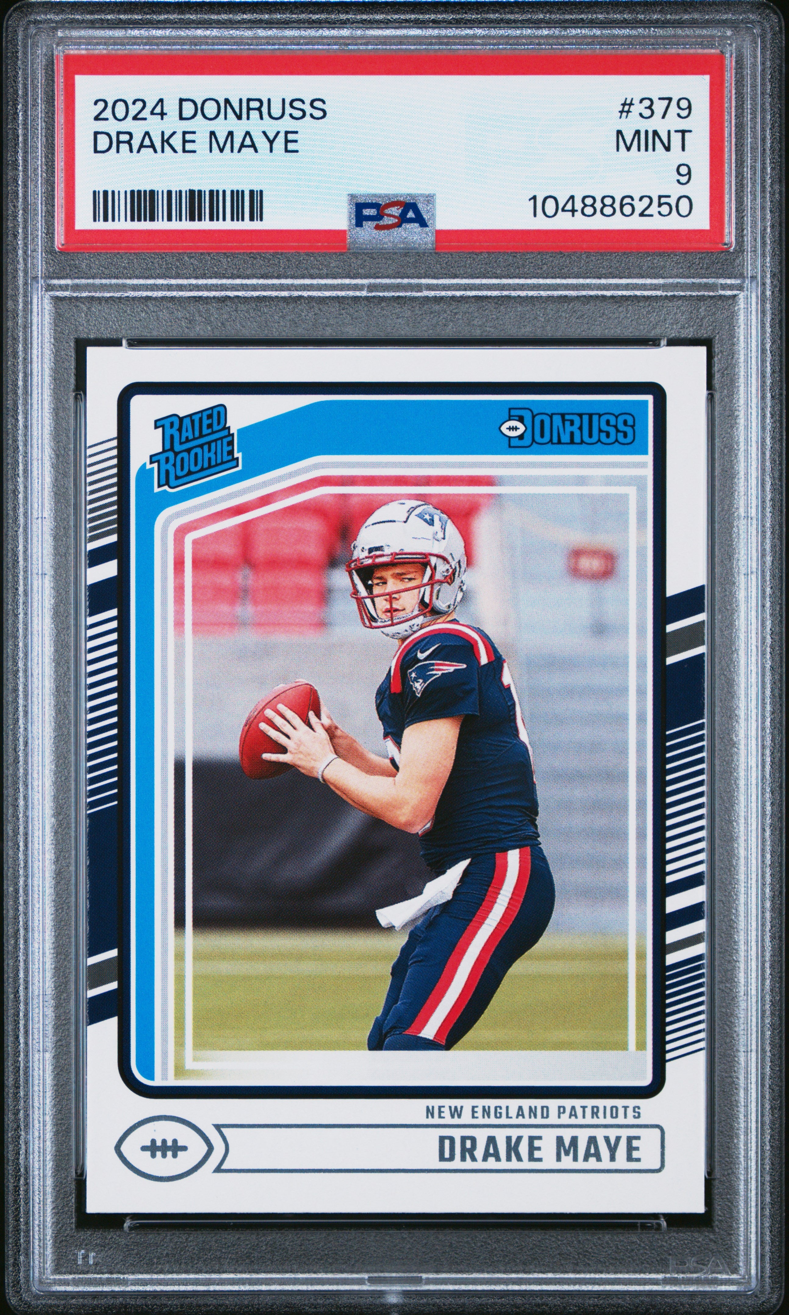2024 Panini Donruss #379 Drake Maye PSA 9