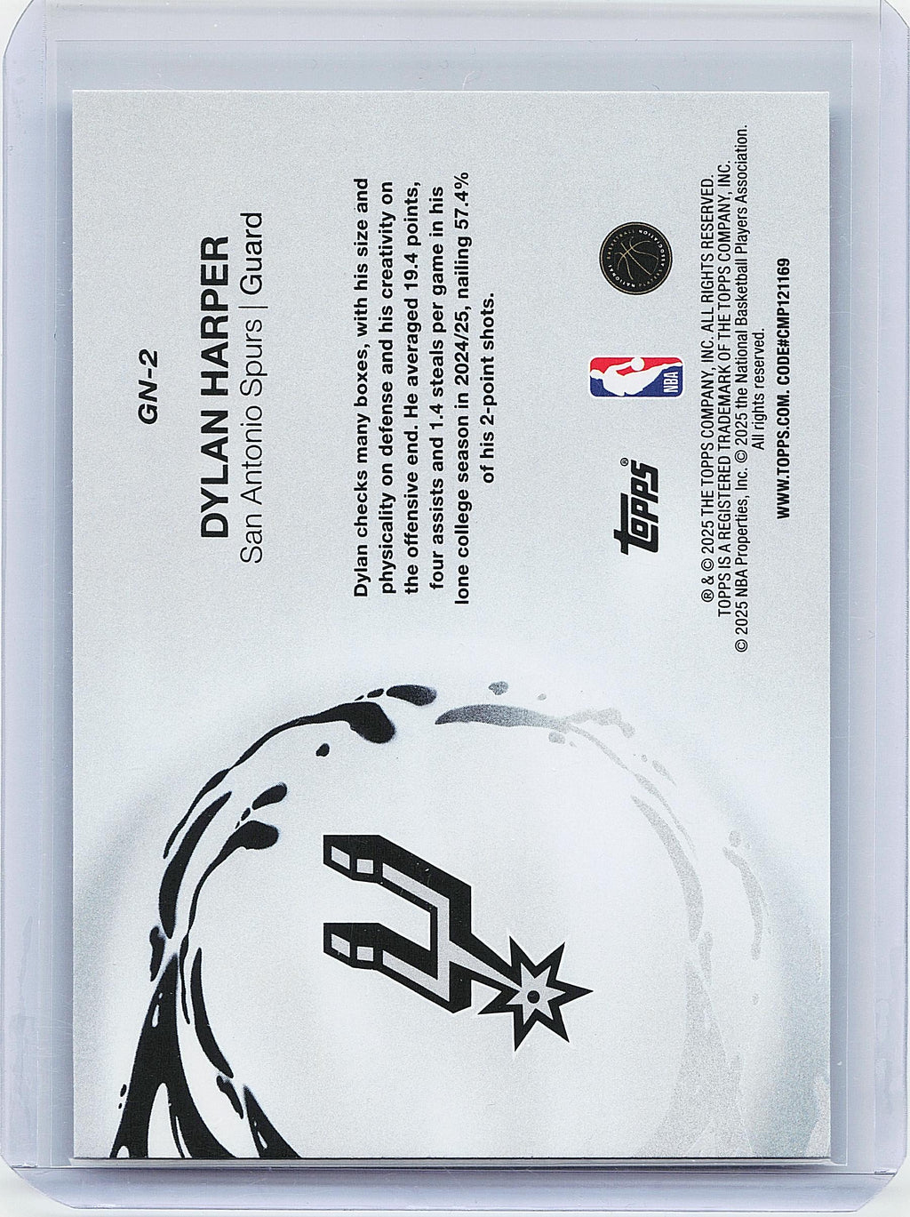 2025-26 Topps #GN-2 Dylan Harper Generation Now