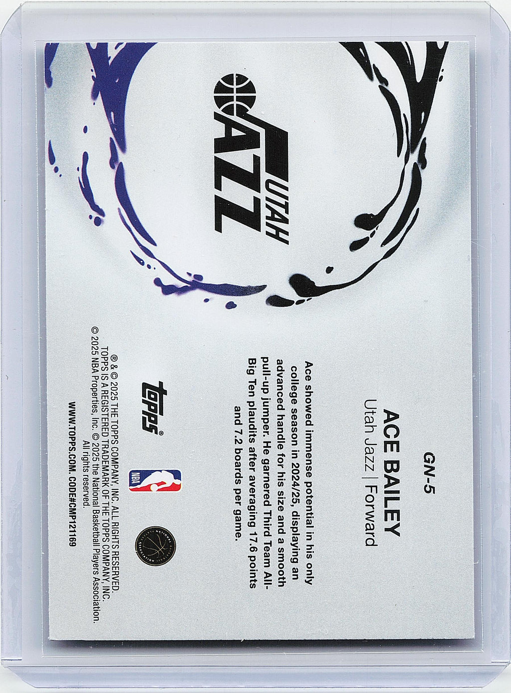 2025-26 Topps #GN-5 Ace Bailey Generation Now