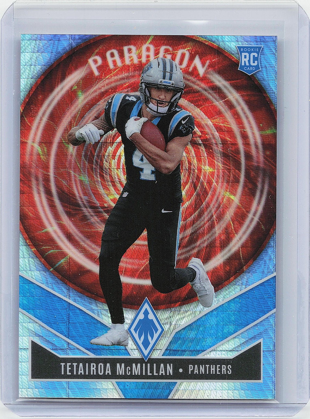 2025 Panini Phoenix #16 Tetairoa McMillan Paragon Silver Pyramids #/299