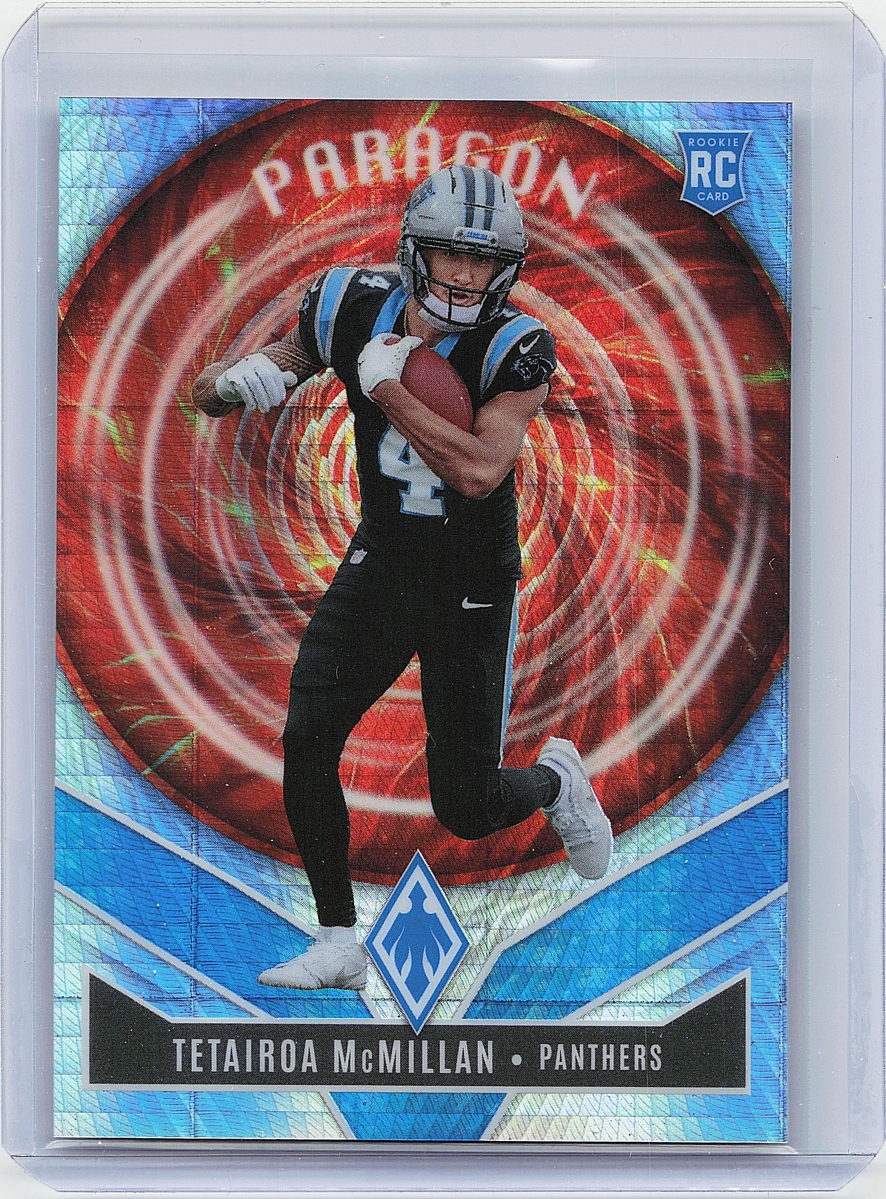 2025 Panini Phoenix #16 Tetairoa McMillan Paragon Silver Pyramids #/299
