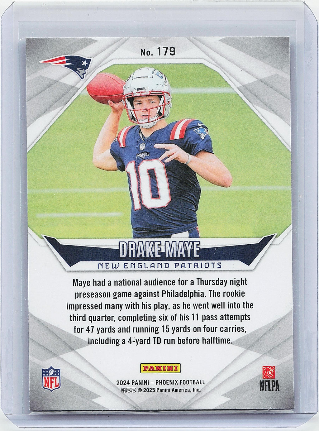 2024 Panini Phoenix #179 Drake Maye