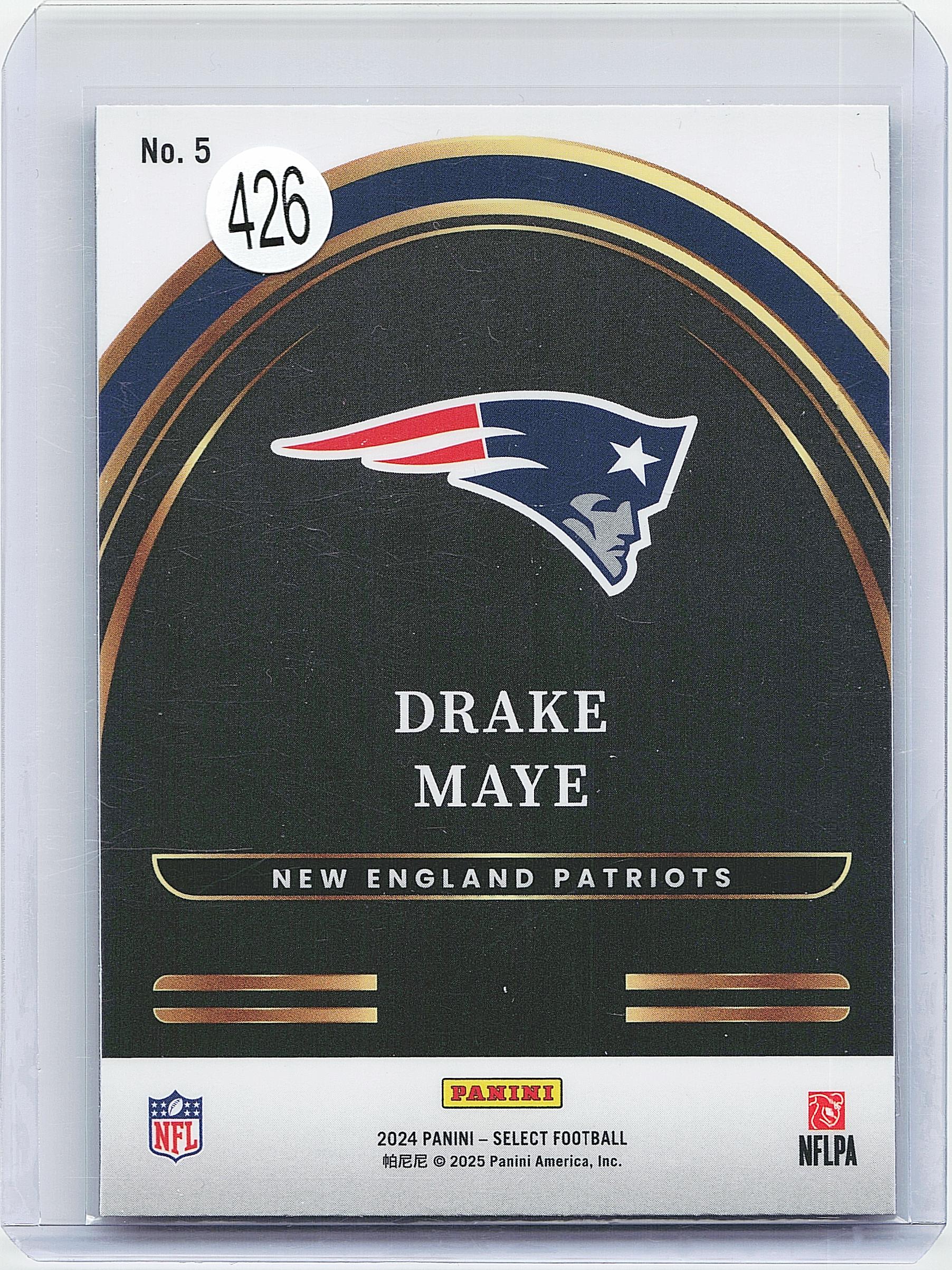 2024 Panini Select #5 Drake Maye Select Future