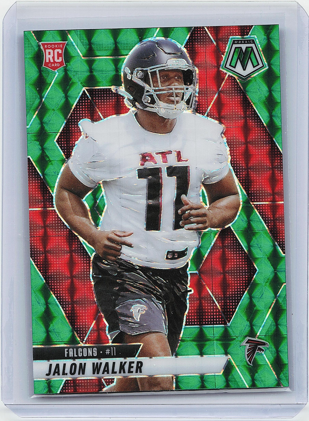 2025 Panini Mosaic #377 Jalon Walker Mosaic Green