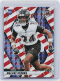 2025 Panini Mosaic #347 Malaki Starks Mosaic Red and White Stripe