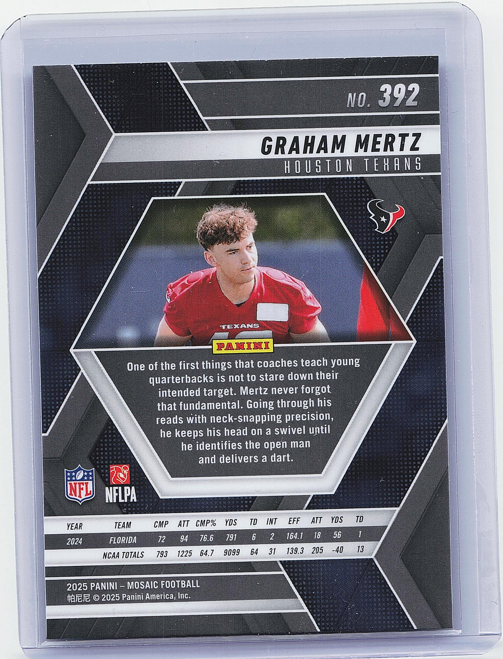 2025 Panini Mosaic #392 Graham Mertz