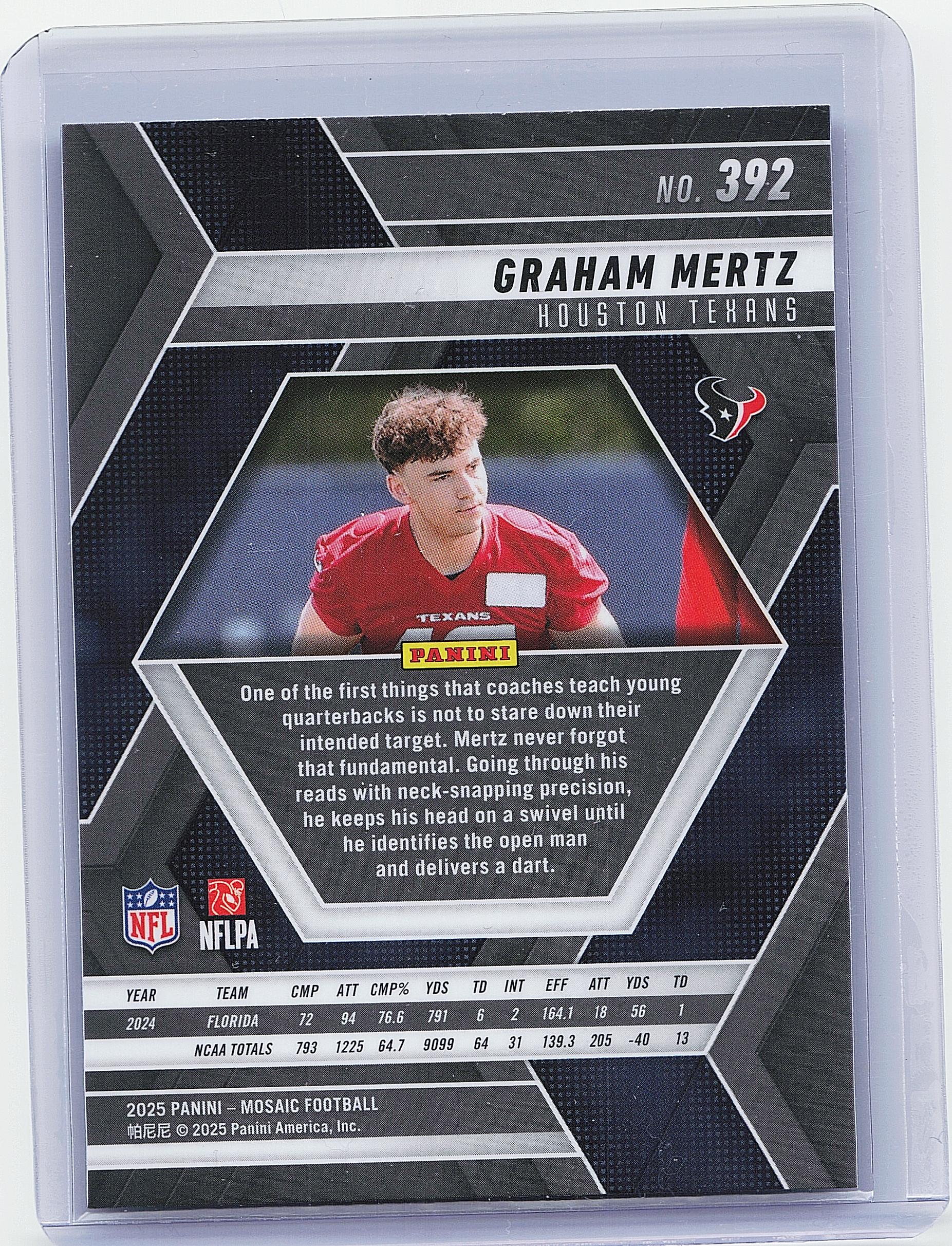 2025 Panini Mosaic #392 Graham Mertz