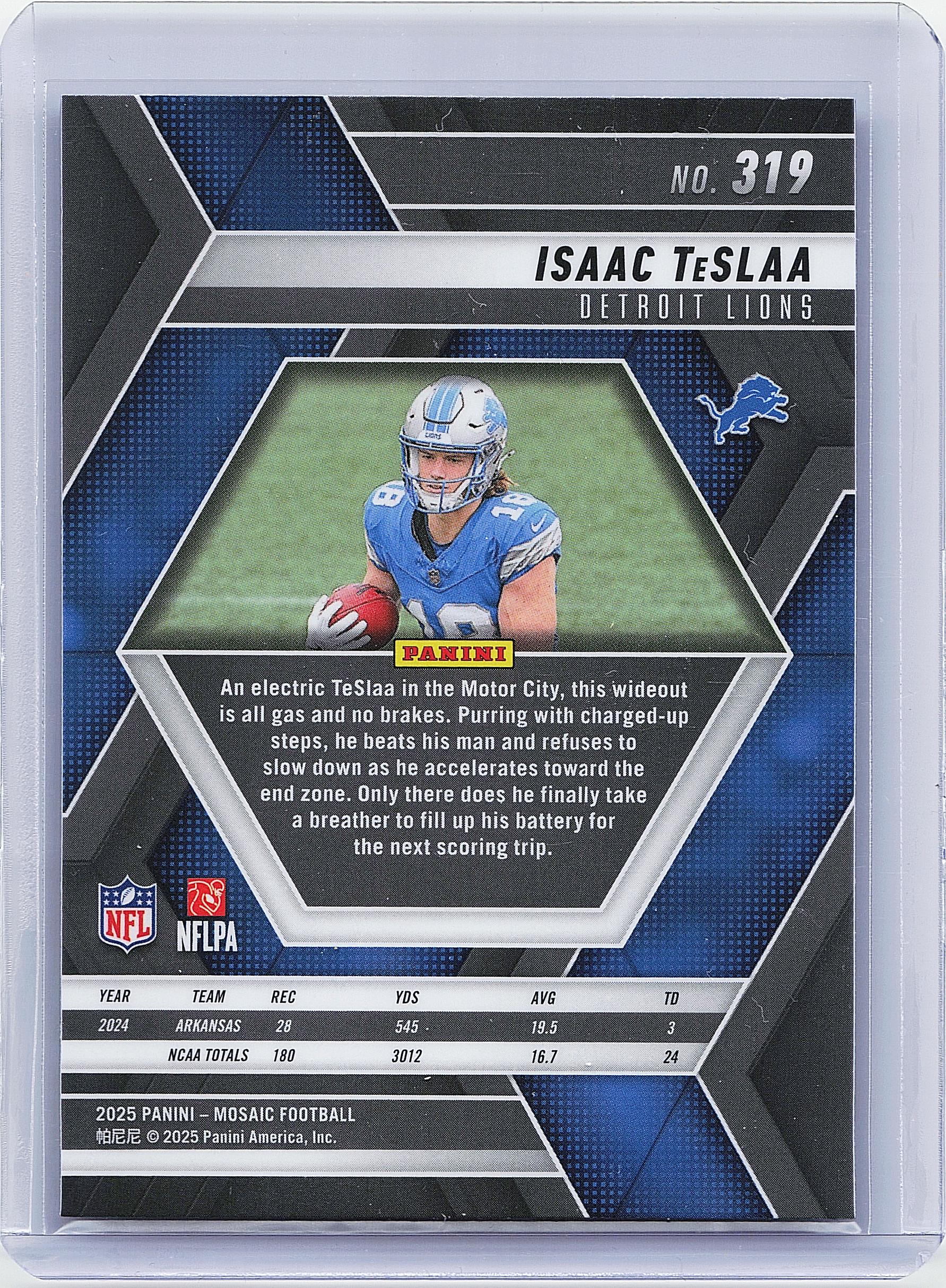 2025 Panini Mosaic #319 Isaac TeSlaa