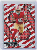 2025 Panini Mosaic #307 Mykel Williams Mosaic Red and White Stripe