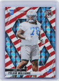 2025 Panini Mosaic #397 Tyleik Williams Mosaic Red and White Stripe