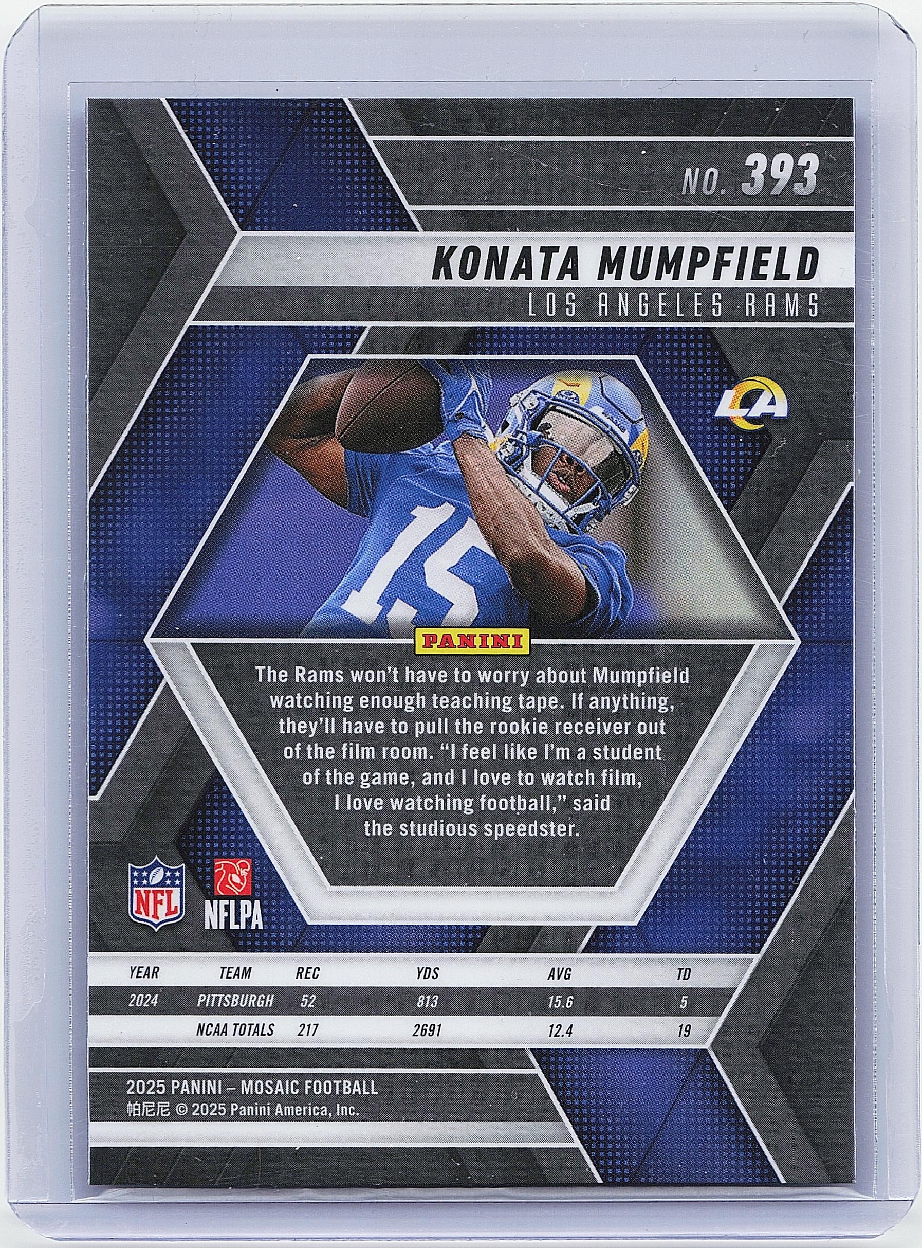 2025 Panini Mosaic #393 Konata Mumpfield