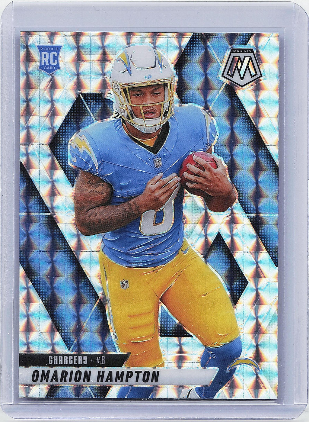2025 Panini Mosaic #335 Omarion Hampton Mosaic