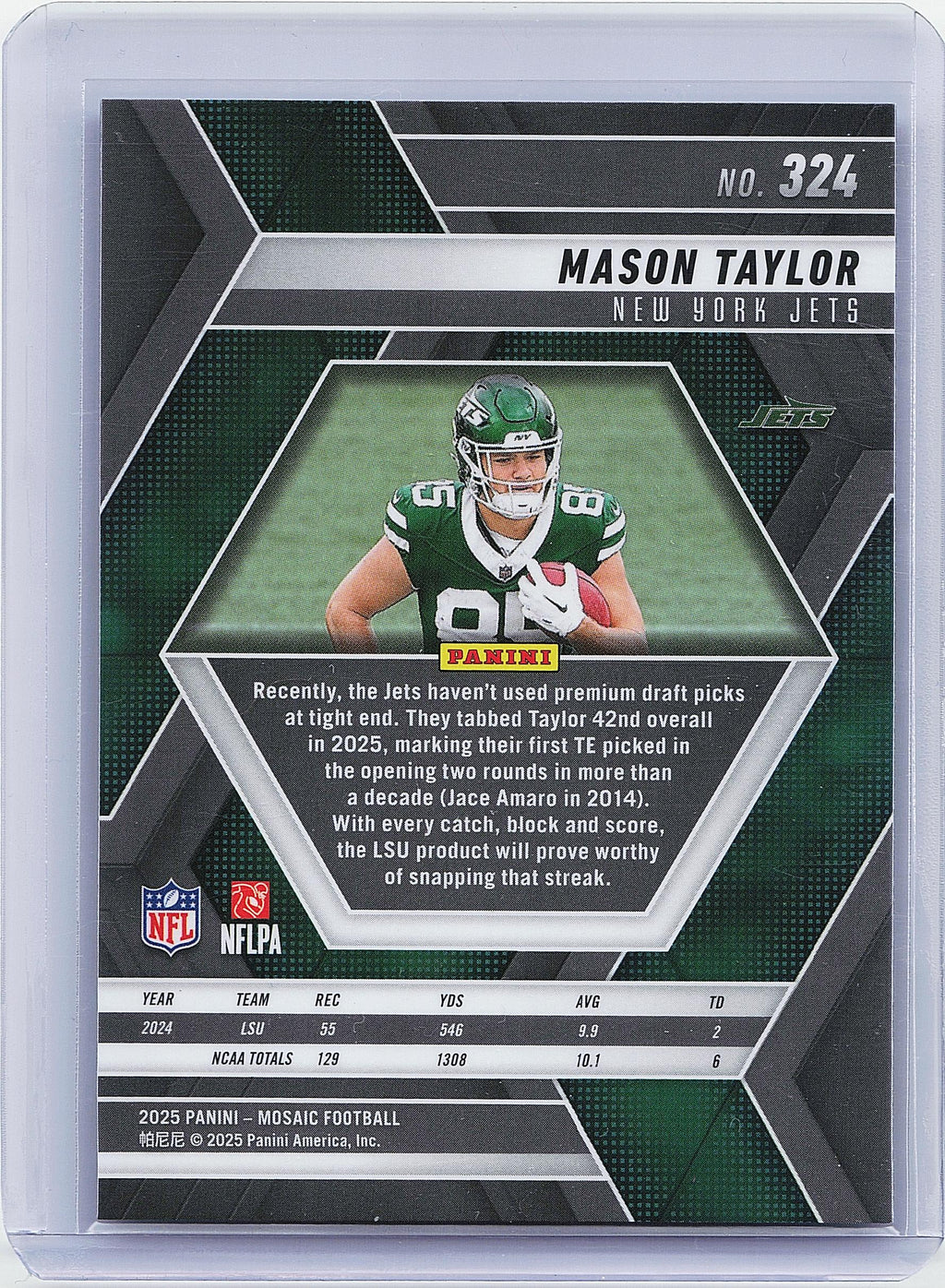2025 Panini Mosaic #324 Mason Taylor