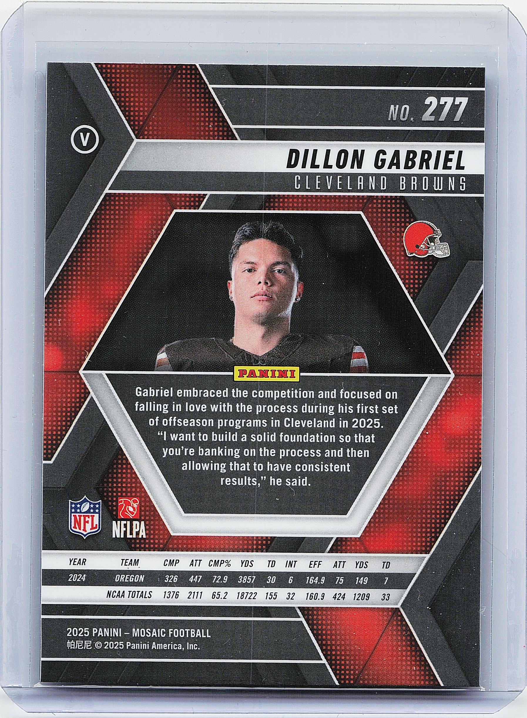 2025 Panini Mosaic #277 Dillon Gabriel