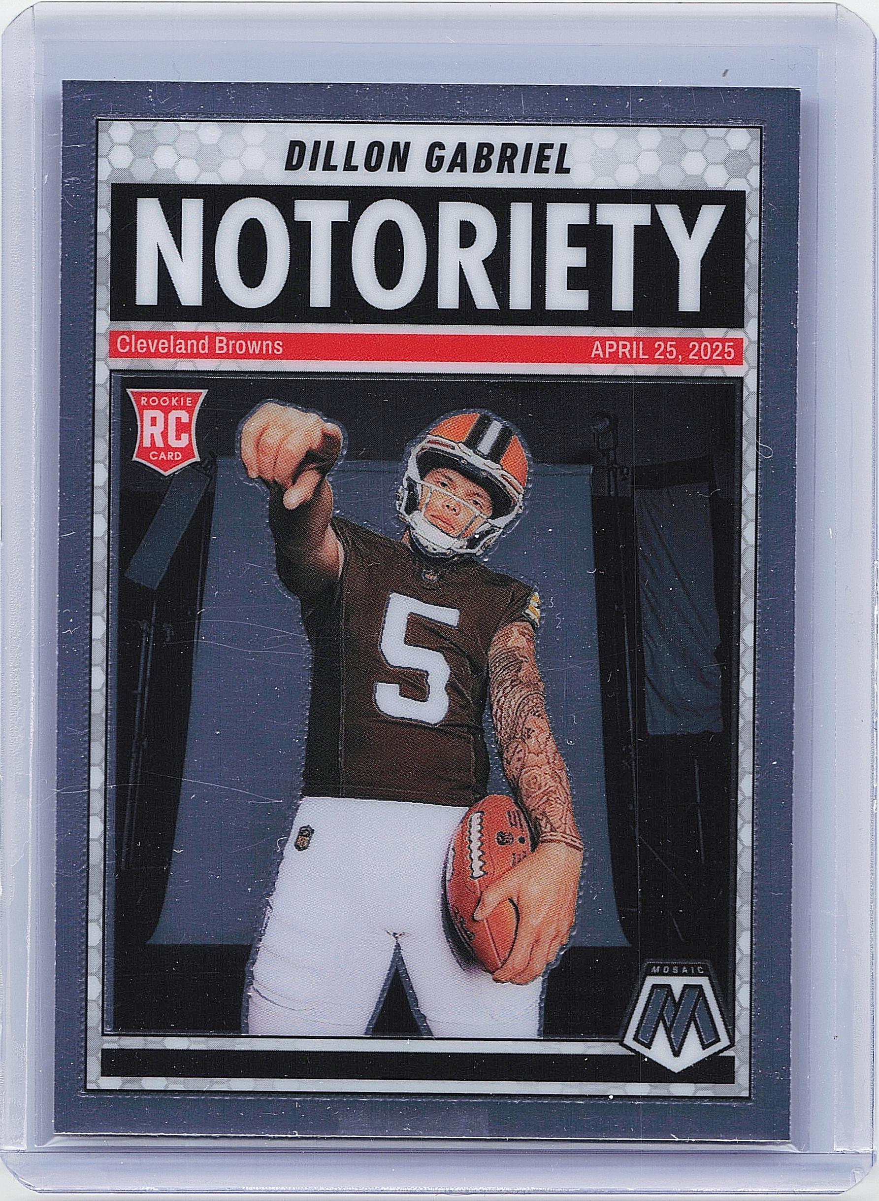 2025 Panini Mosaic #19 Dillon Gabriel Notoriety