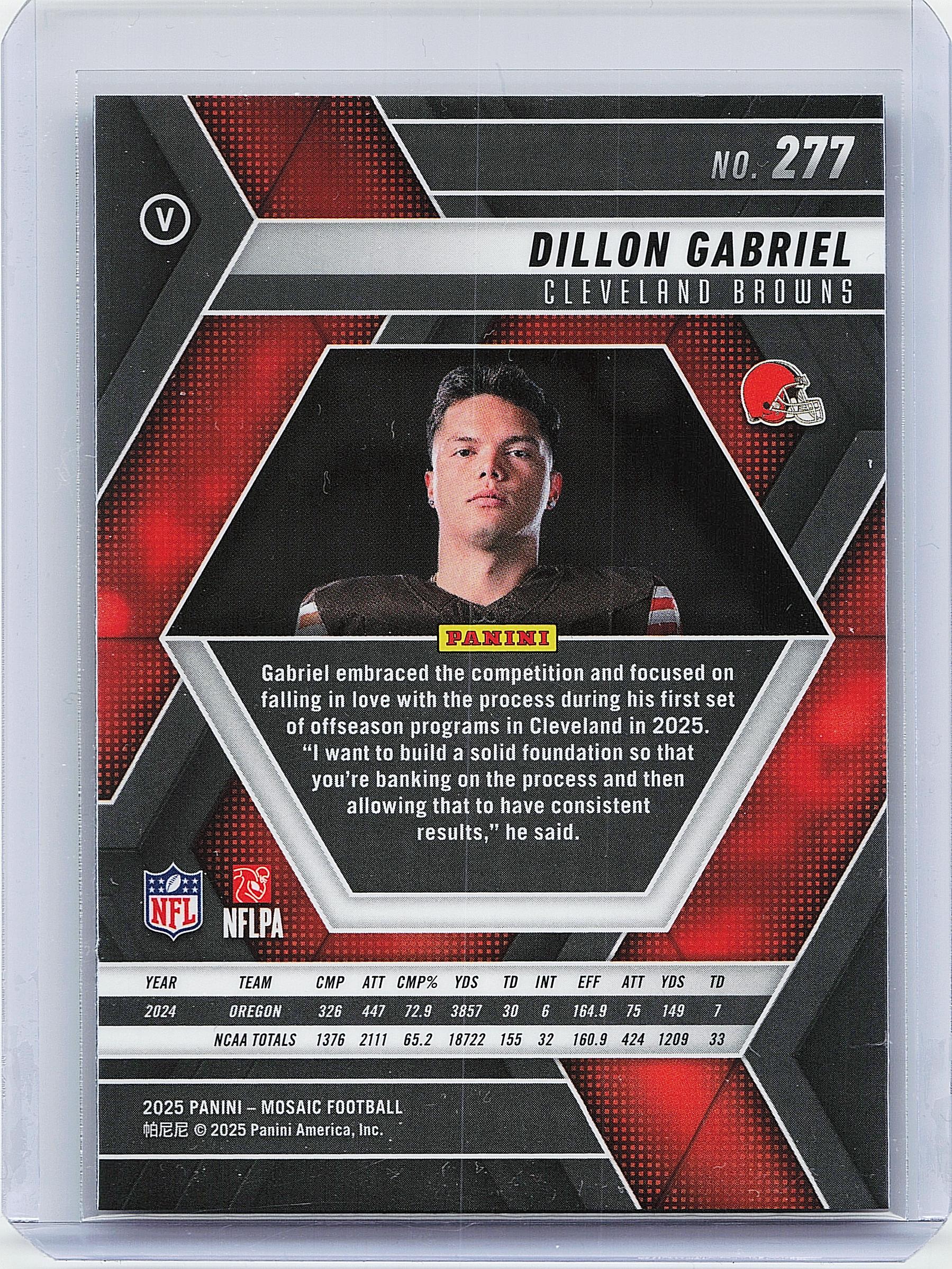 2025 Panini Mosaic #277 Dillon Gabriel Mosaic