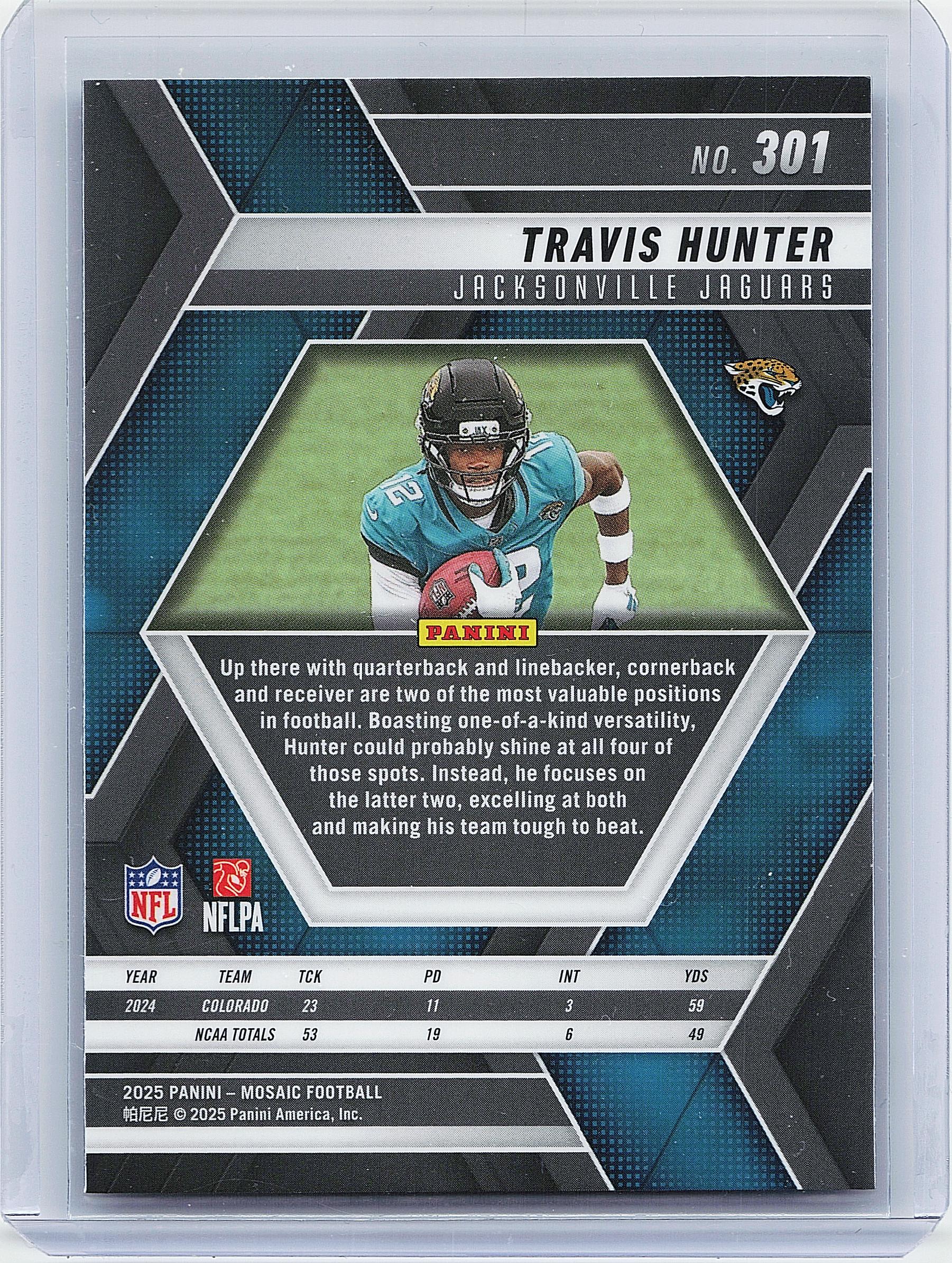 2025 Panini Mosaic #301 Travis Hunter