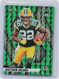 2025 Panini Mosaic #323 Matthew Golden Mosaic Green