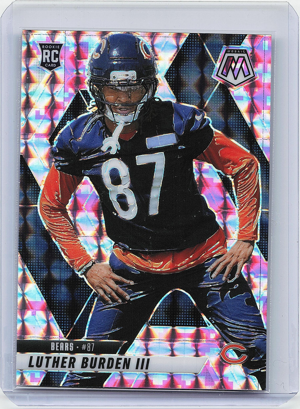 2025 Panini Mosaic #383 Luther Burden III Mosaic Camo Pink