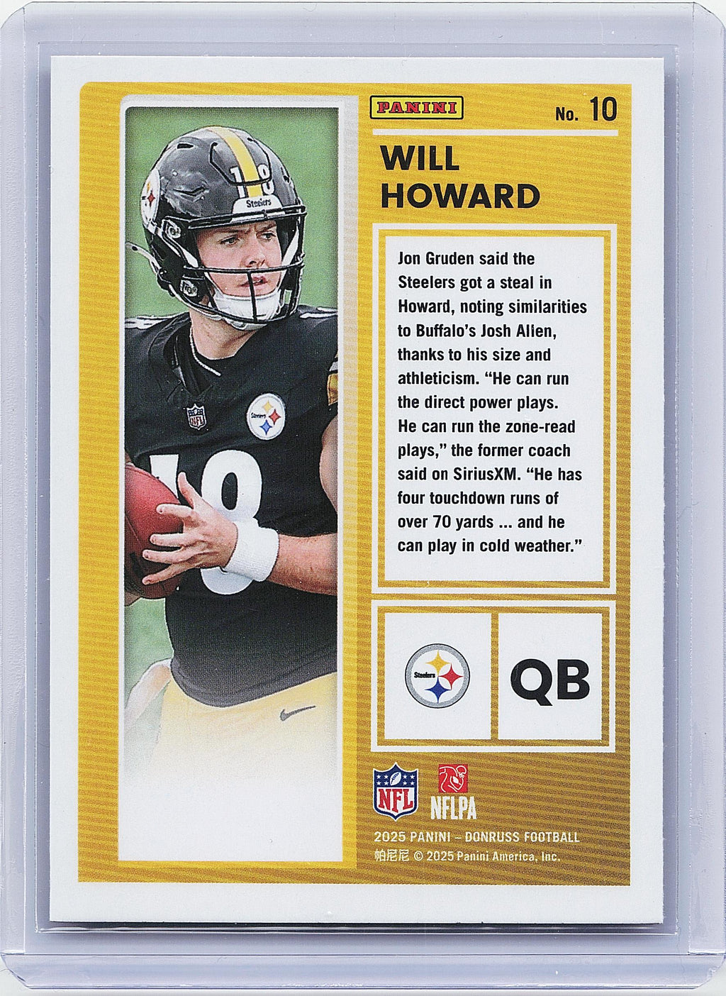 2025 Donruss #10 Will Howard The Rookies