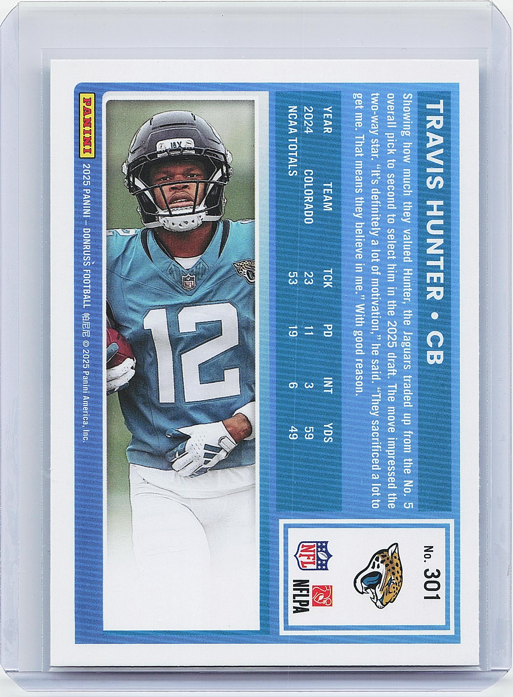 2025 Donruss #301 Travis Hunter