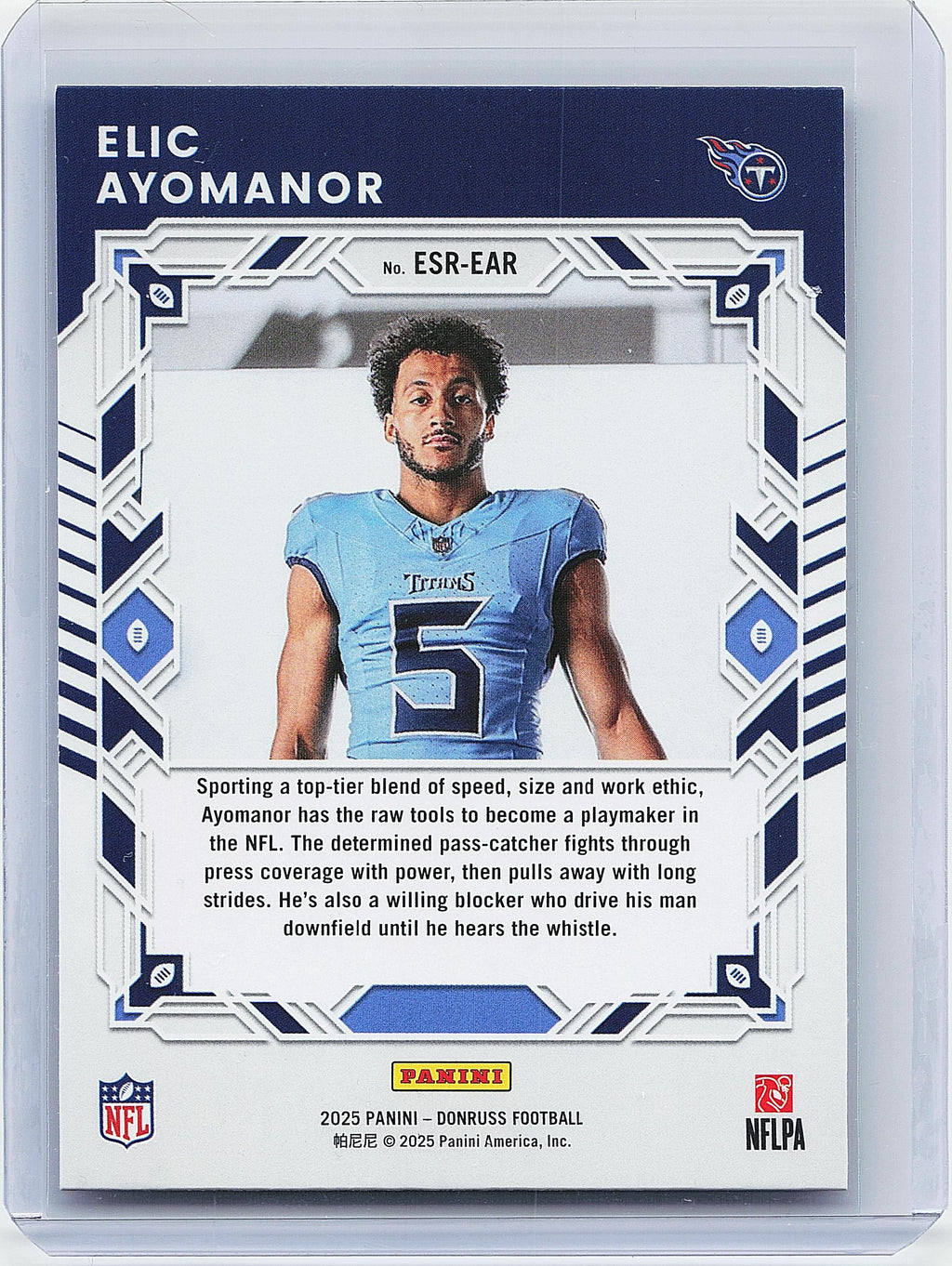 2025 Donruss #ESR-EAR Elic Ayomanor The Elite Series Rookies