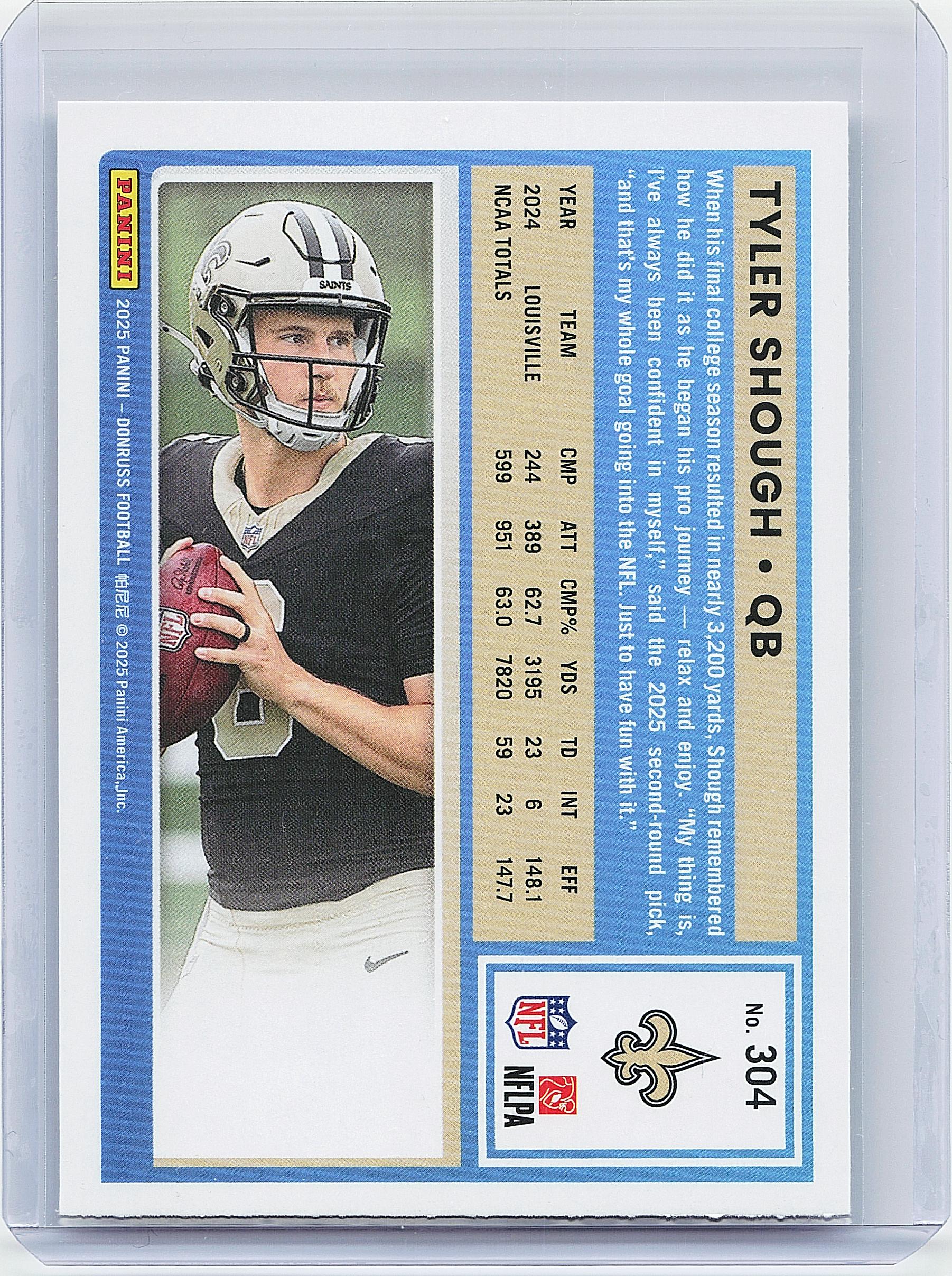 2025 Donruss #304 Tyler Shough