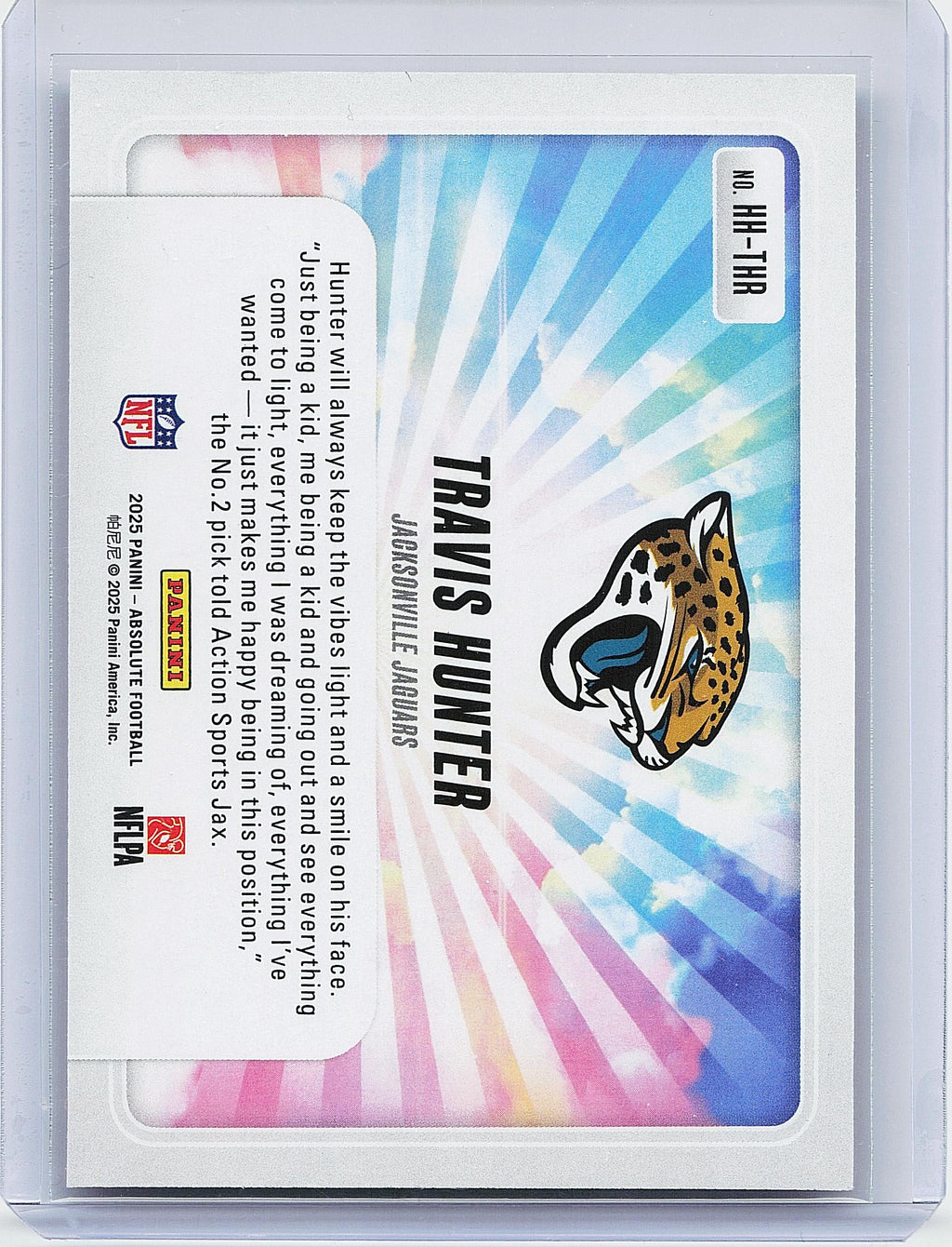 2025 Panini Absolute #17 Travis Hunter By Storm