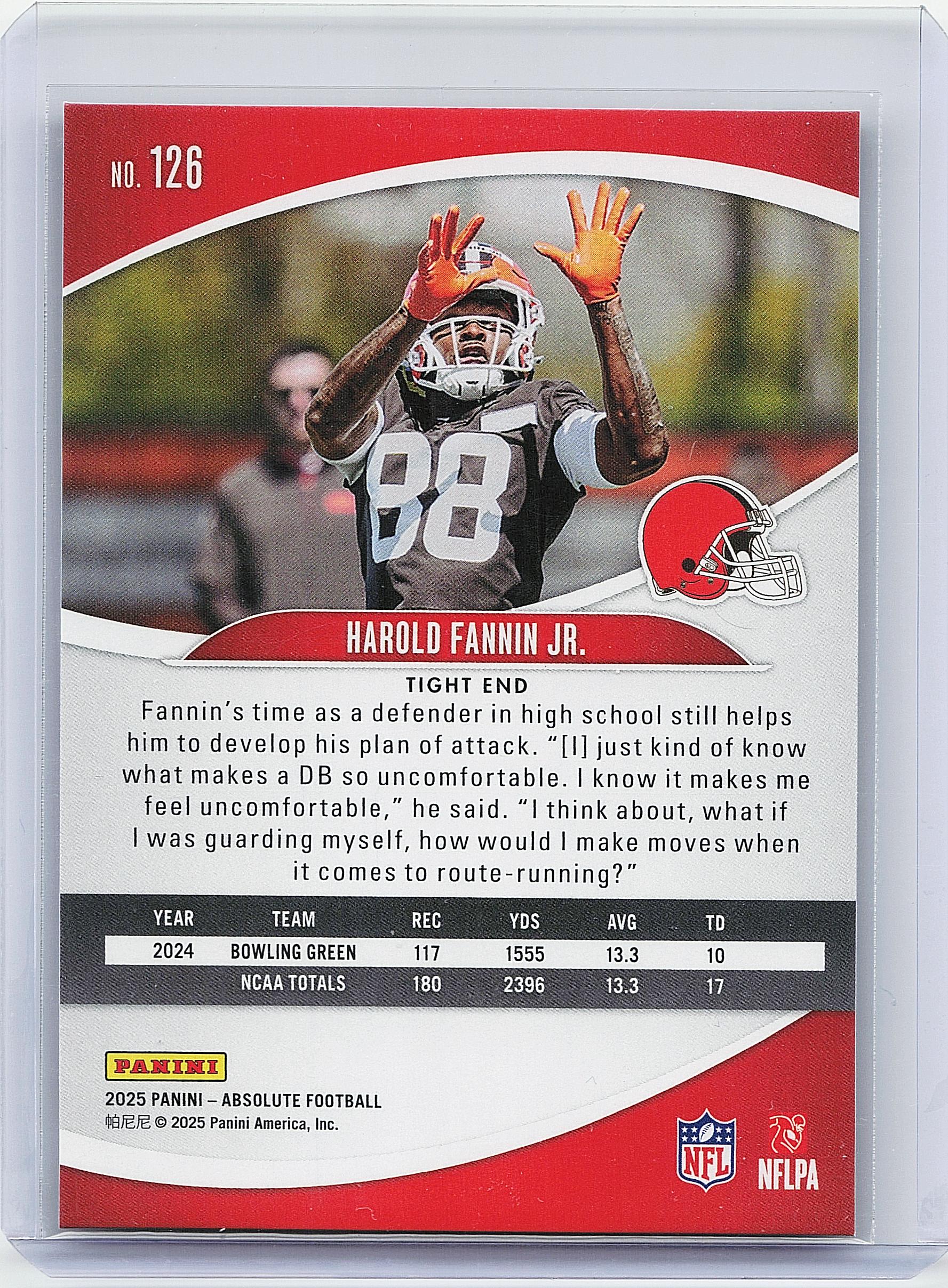 2025 Panini Absolute #126 Harold Fannin Jr. Retail