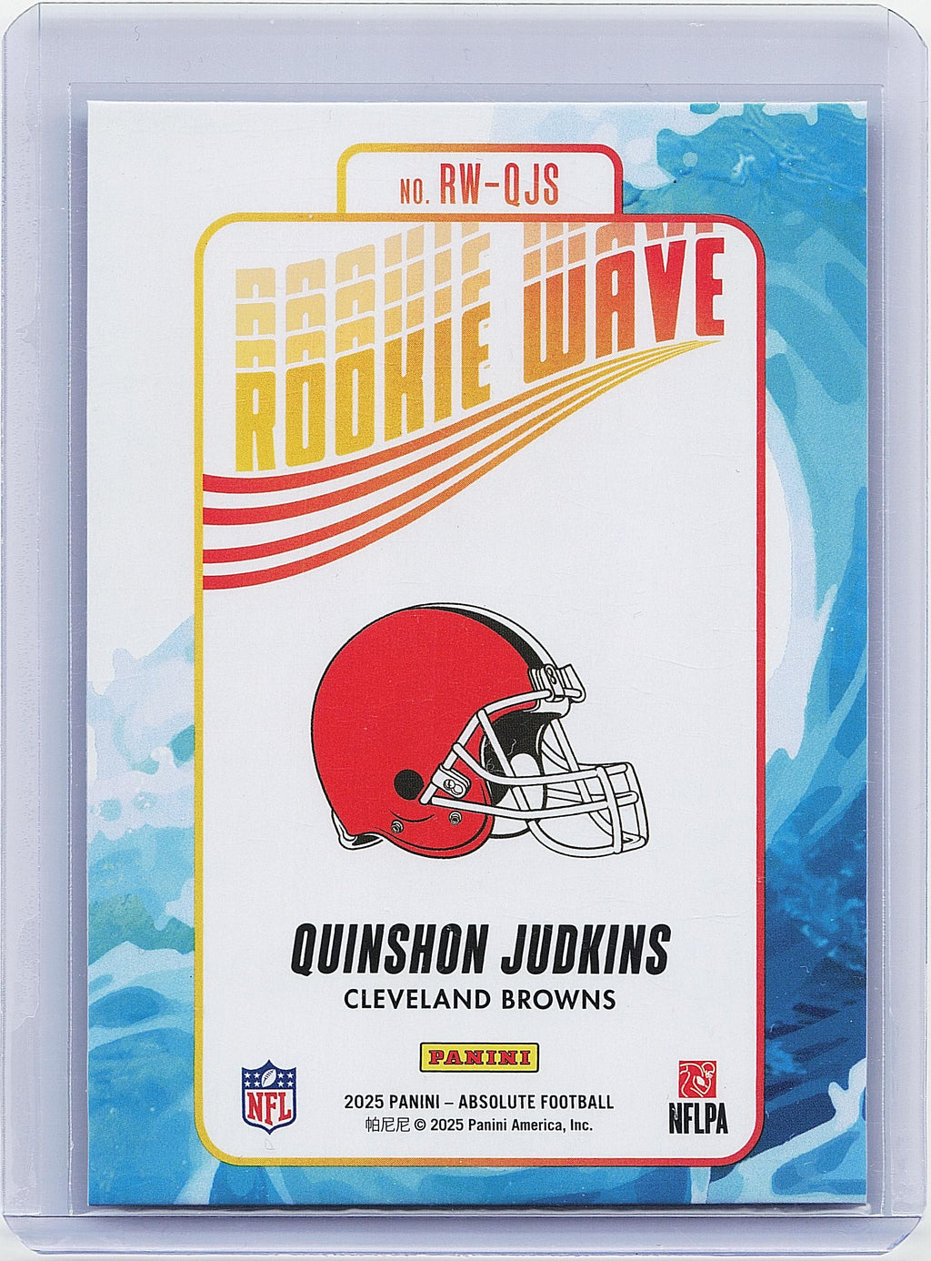 2025 Panini Absolute #RW-QJS Quinshon Judkins Rookie Wave