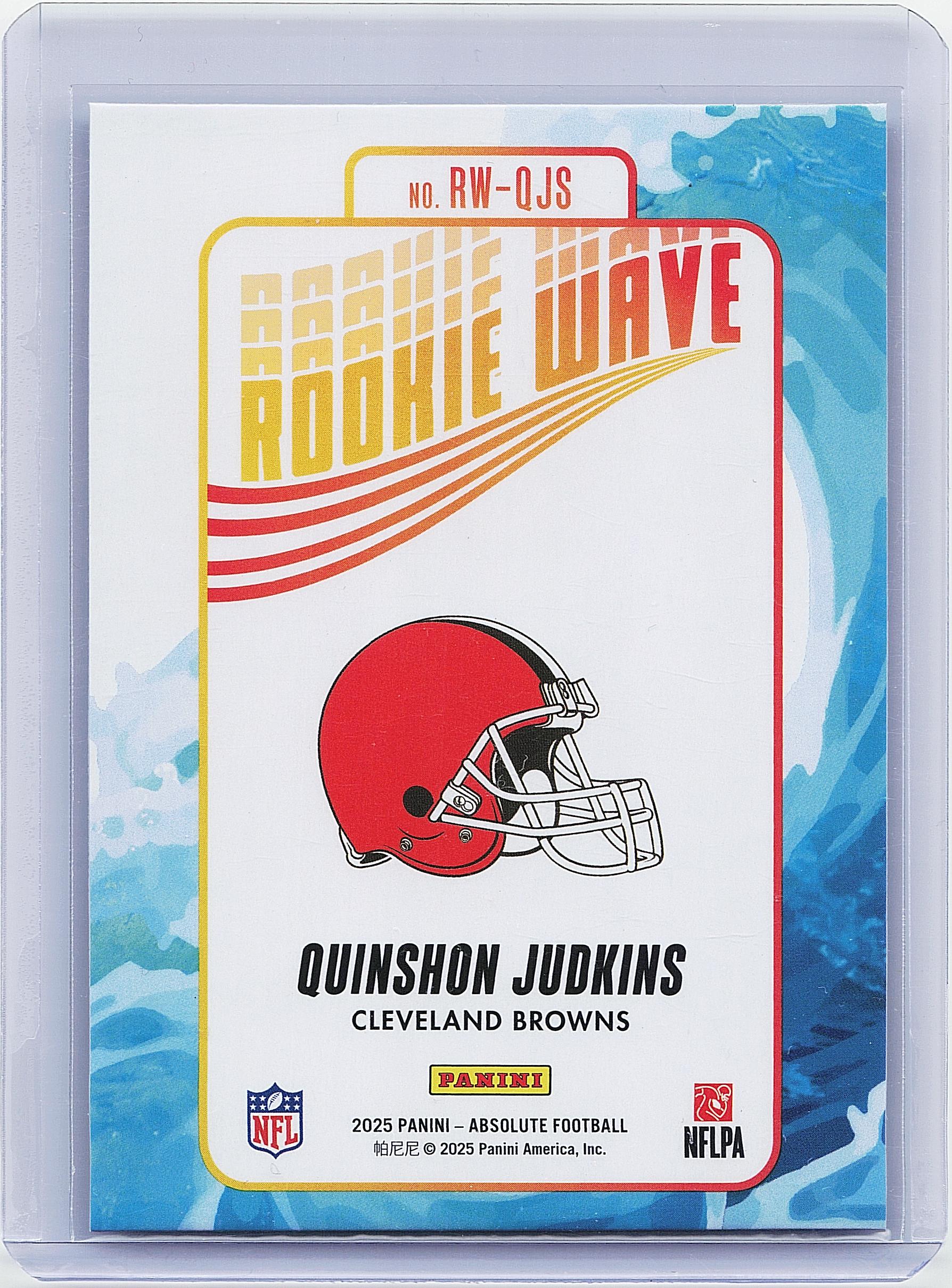 2025 Panini Absolute #RW-QJS Quinshon Judkins Rookie Wave