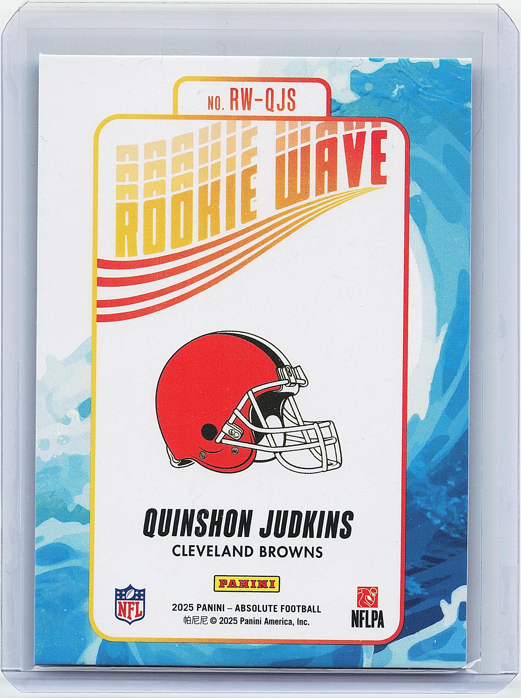 2025 Panini Absolute #RW-QJS Quinshon Judkins Rookie Wave