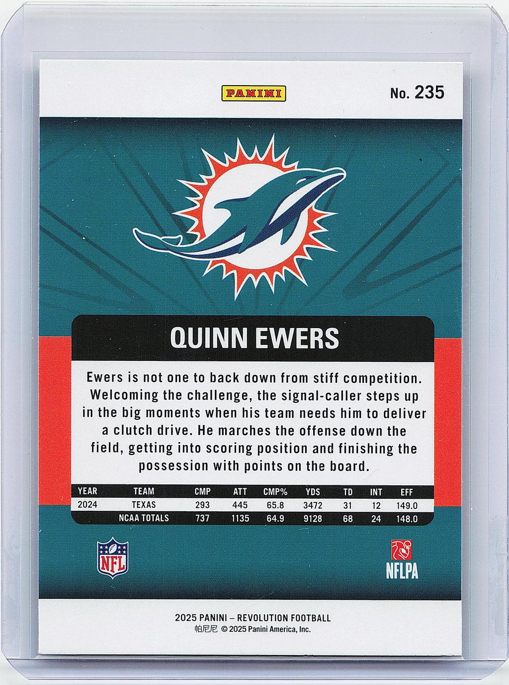 2025 Panini Revolution #235 Quinn Ewers