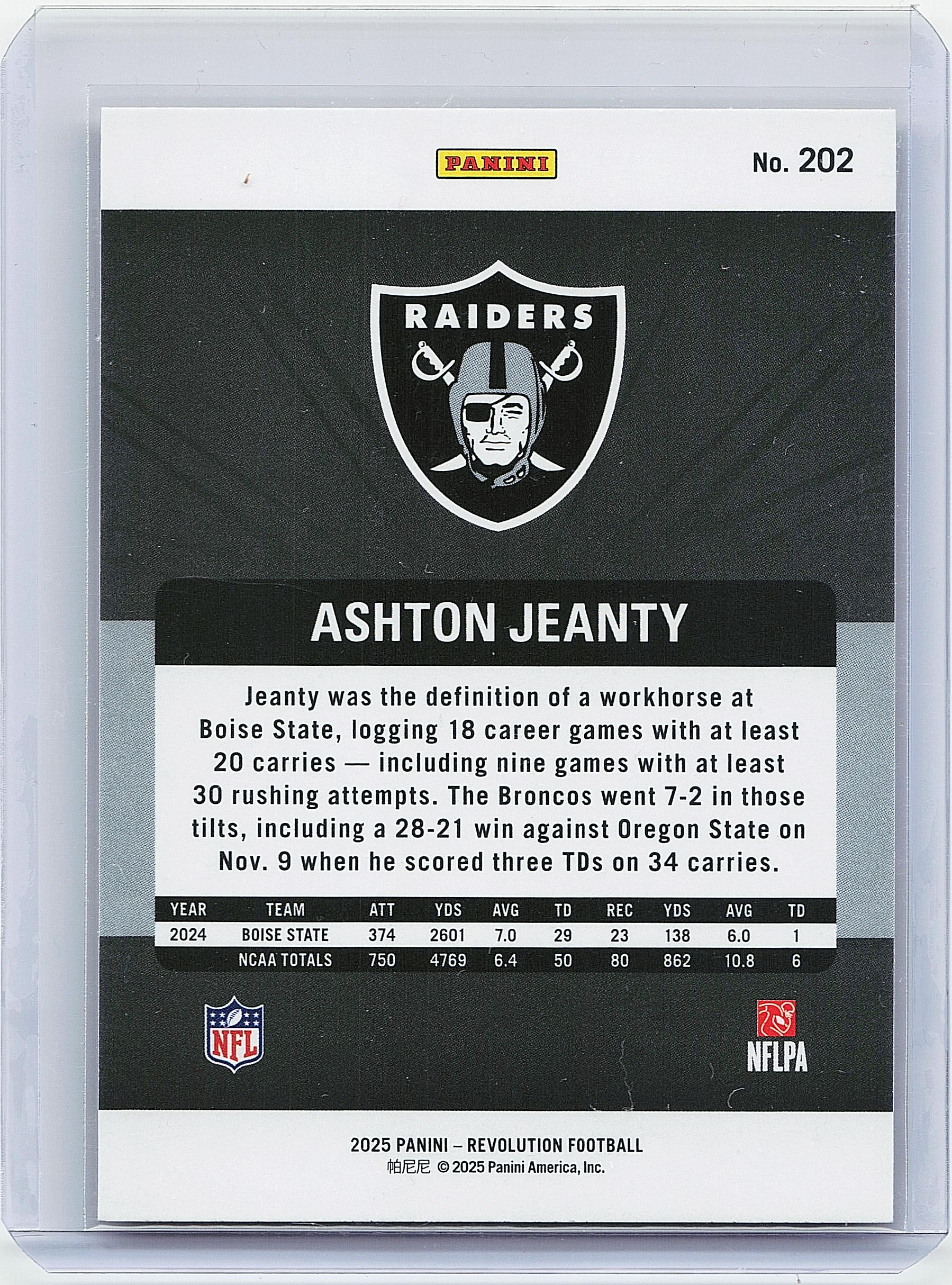 2025 Panini Revolution #202 Ashton Jeanty