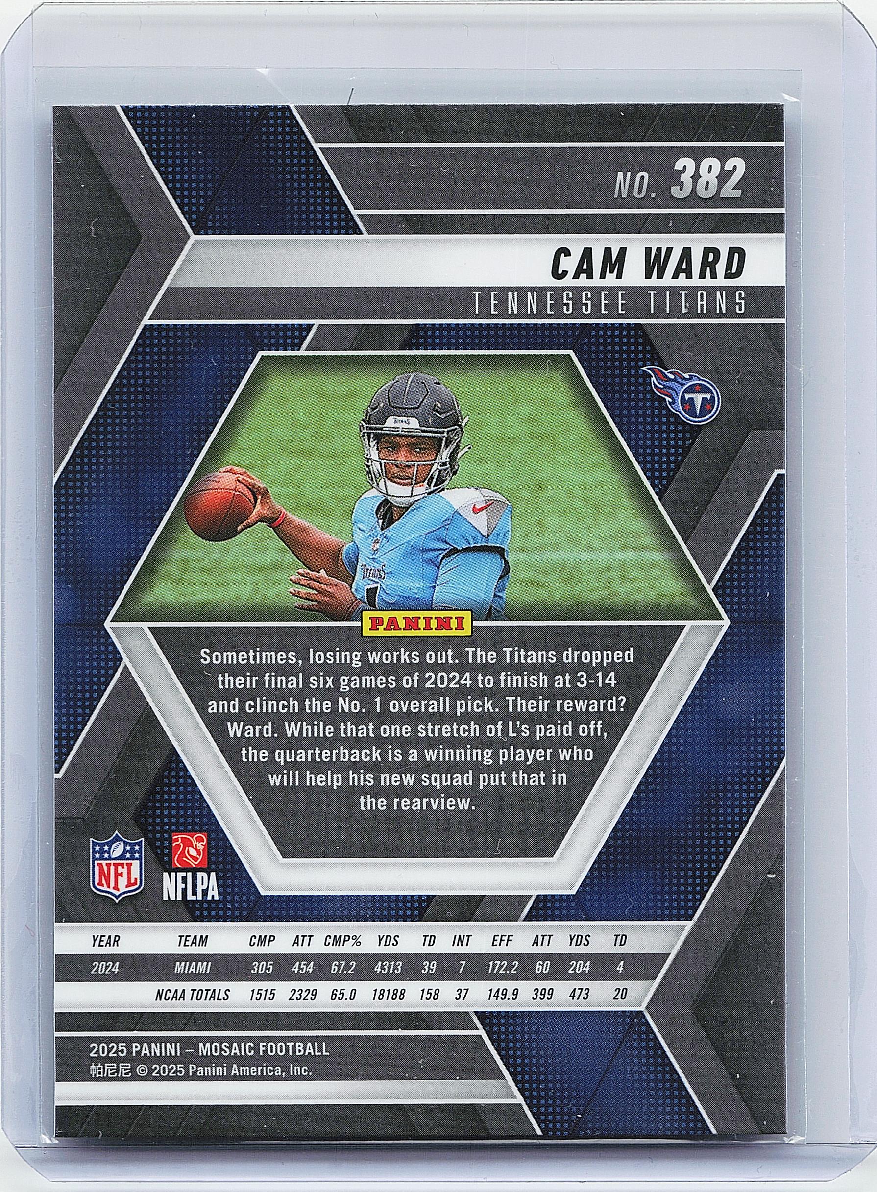 2025 Panini Mosaic #382 Cam Ward