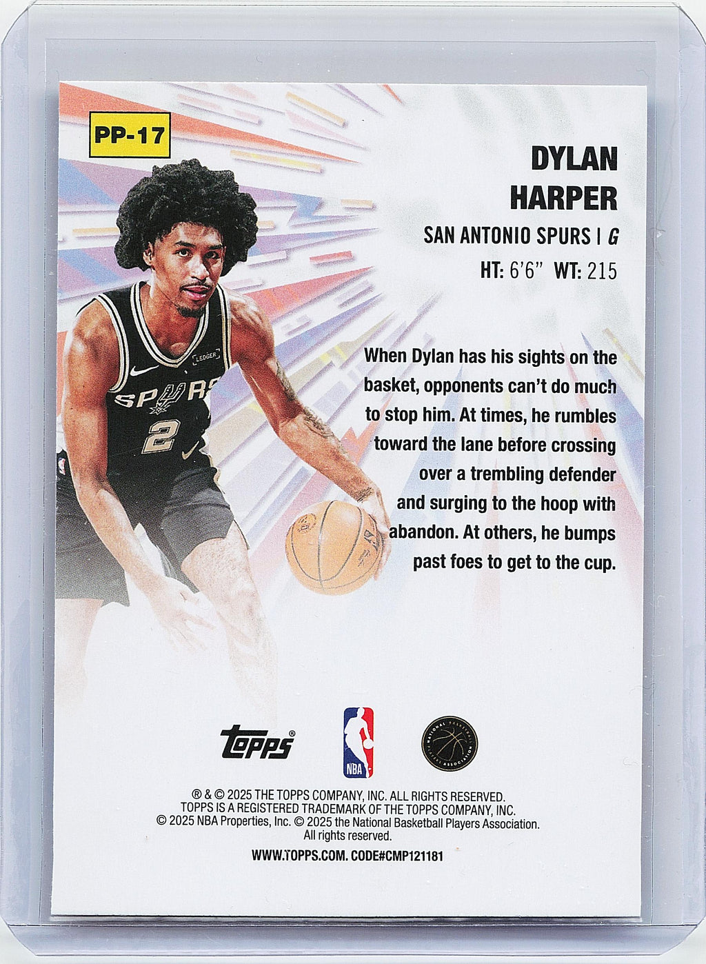 2025-26 Topps #PP-17 Dylan Harper Power Players